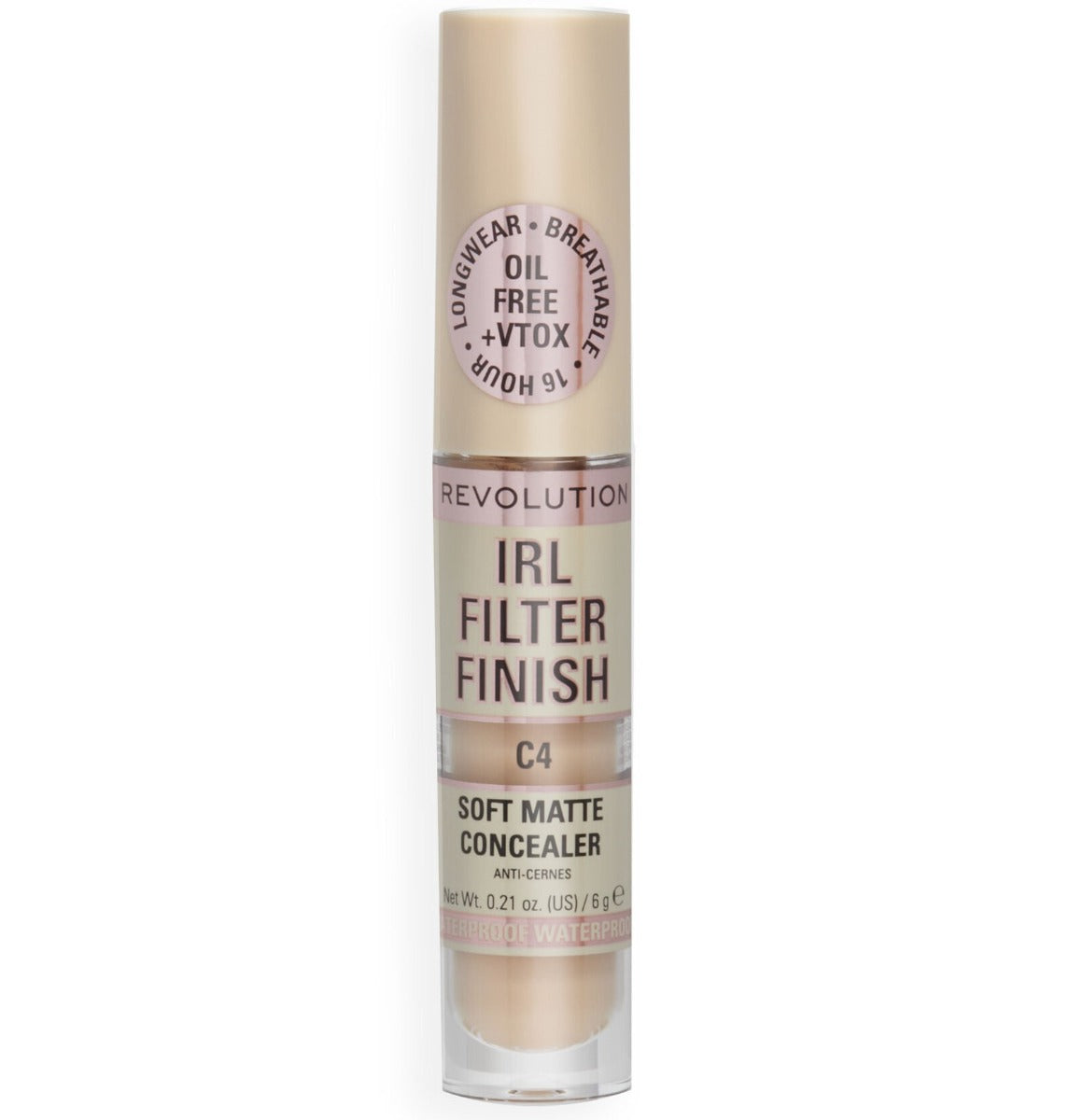 Makeup Revolution, IRL Filter Finish, Dunkle Flecken abdecken, Creme Concealer, C4, 6 g