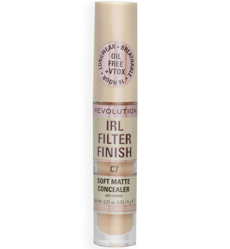 Makeup Revolution Creme Concealer Makeup Revolution, IRL Filter Finish, Dunkle Flecken abdecken, Creme-Concealer, C7, 6 g Reg