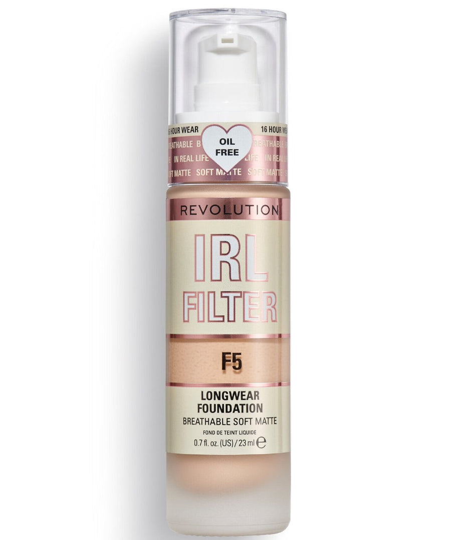 Makeup Revolution Makeup Revolution, IRL Filter, Ölfrei, Lange Tragedauer, Cremige Foundation, F5, 23 ml Regular