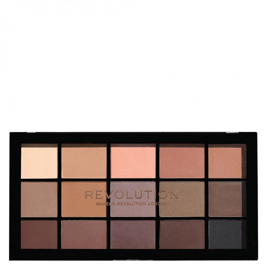 Makeup Revolution Reloaded Basic Mattes Lidschattenpalette mit 15 matten Farben