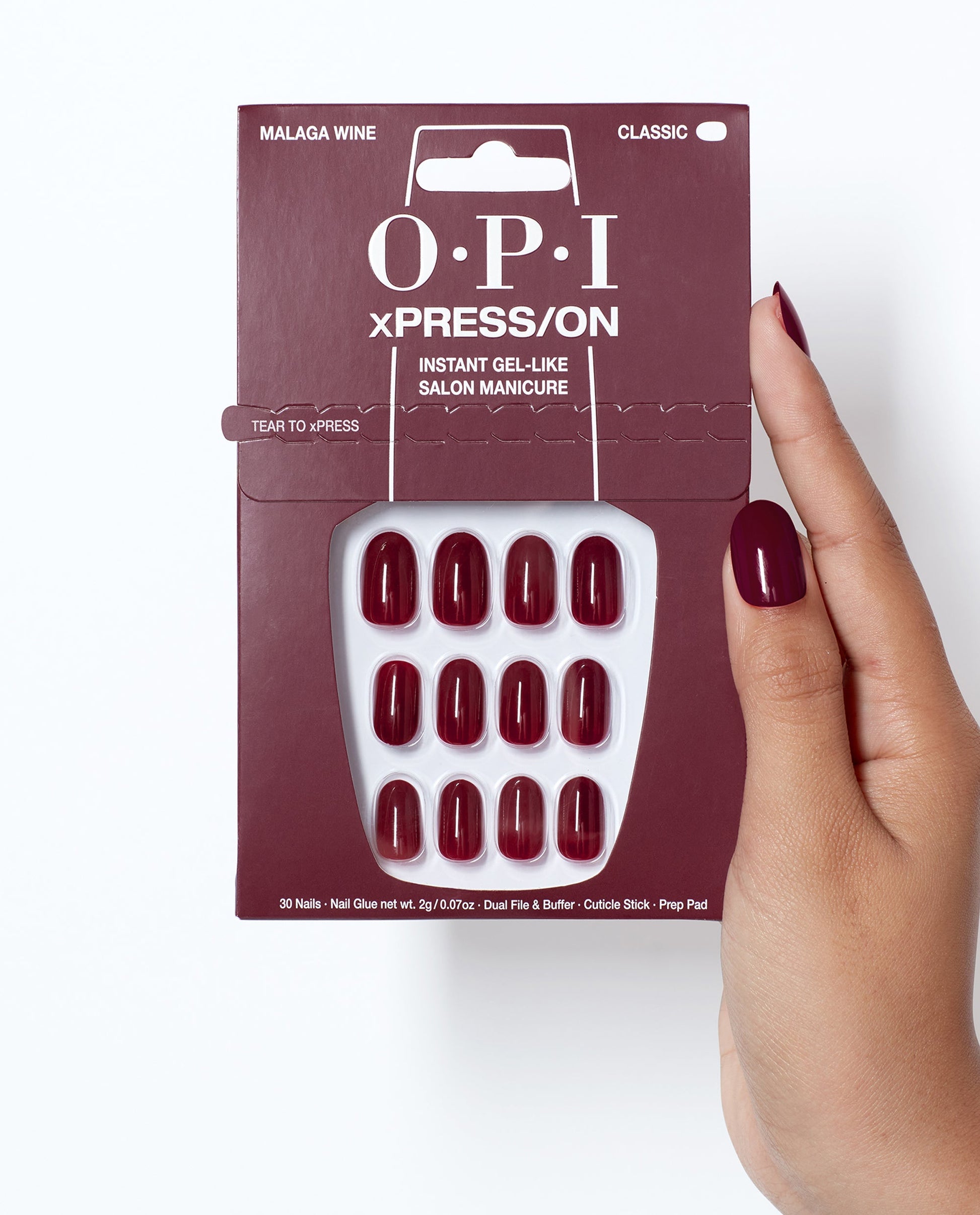 OPI OPI Xpress-On Künstliche Nägel Malaga Wine 30 Stück Kosmetik