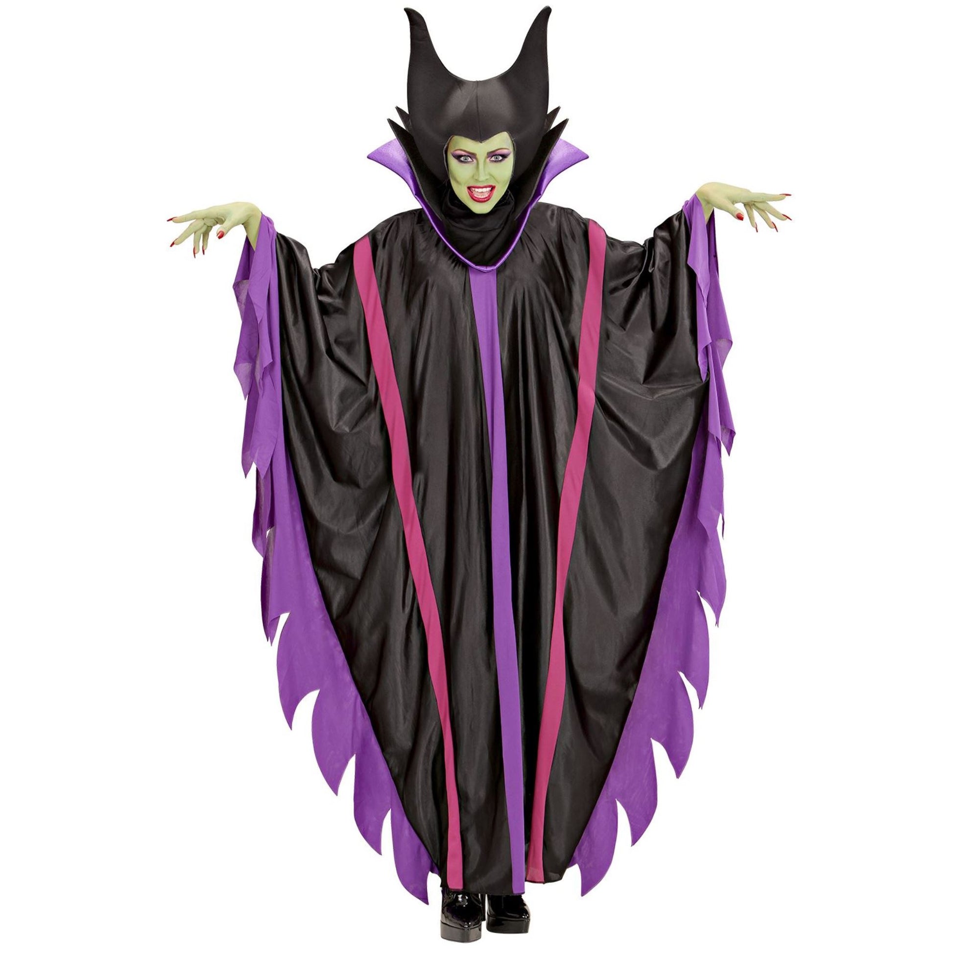 "MALEFIZIA" (Kleid mit Kragen, Hut) – Vorderansicht