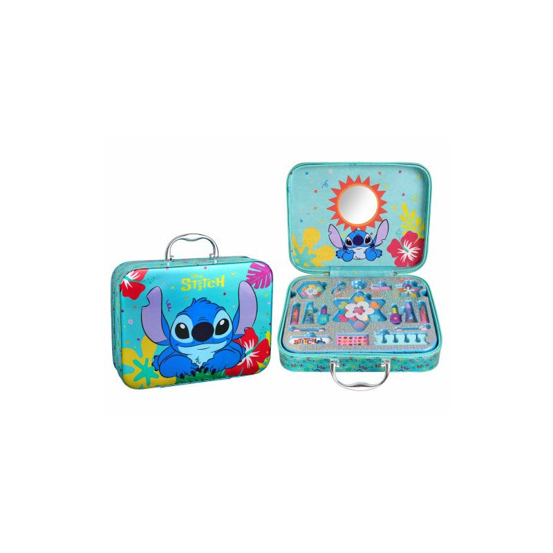 DISNEY DISNEY Air-Val Stich quadratischer Make-up Koffer Maletín Kosmetik Aufbewahrung