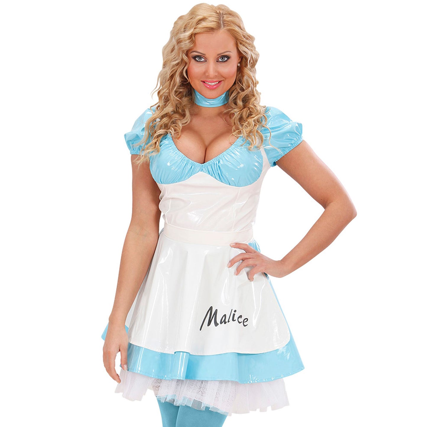 "MALICE" (Kleid mit Schürze, Halsband) – Vorderansicht