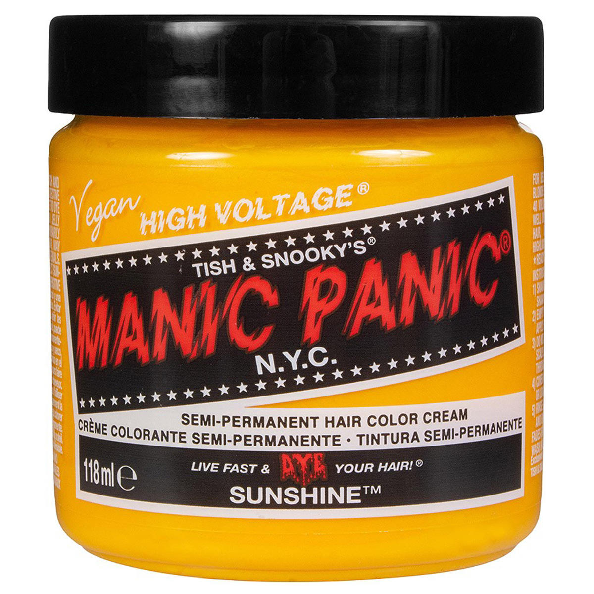 Manic Panic Manic Panic, Classic High Voltage Sunshine, Semi-permanente Haarfarbe, Yellow, 118 ml Regular