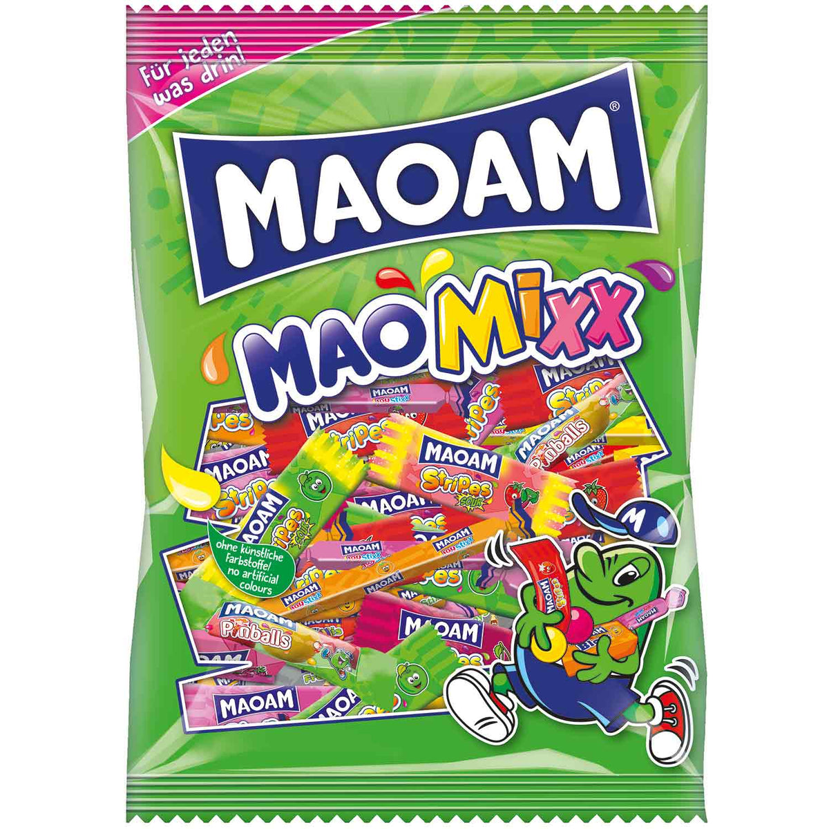 Maoam MaoMixx Kaubonbons 250 g Mischung mit Cola-Geschmack ohne künstliche Farbstoffe