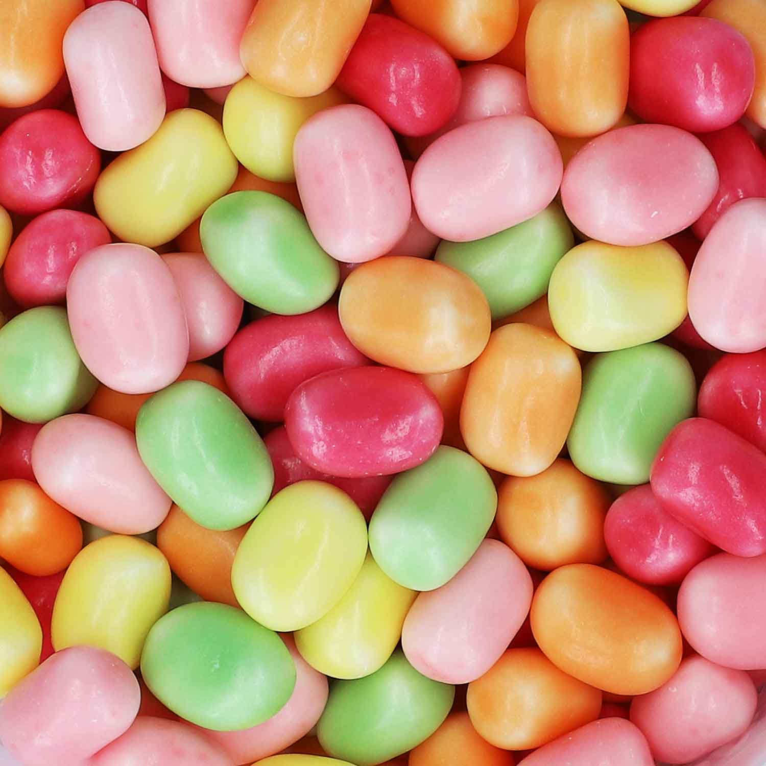 Tüte mit 265 Maoam Kracher Frucht Kaubonbons in bunten Farben und Sprudelfüllung