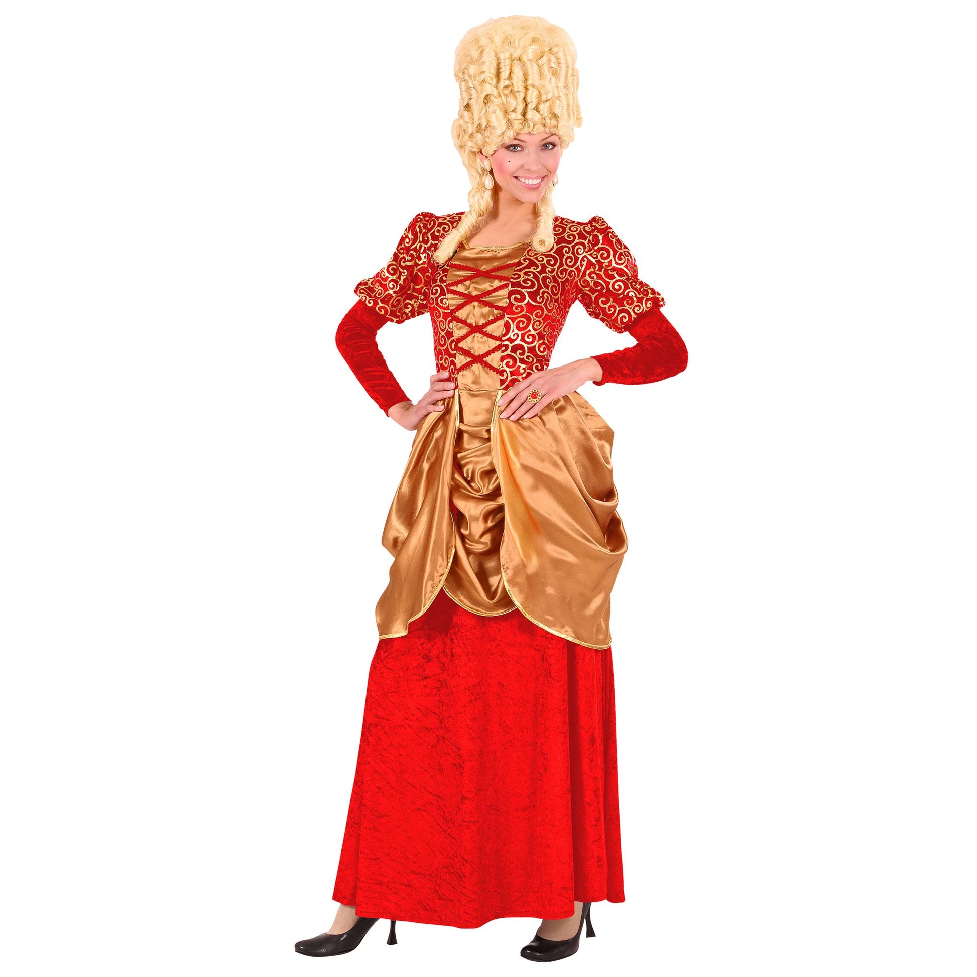 "MARCHESA" aus Samt - bordeauxrot (Kleid) – Vorderansicht