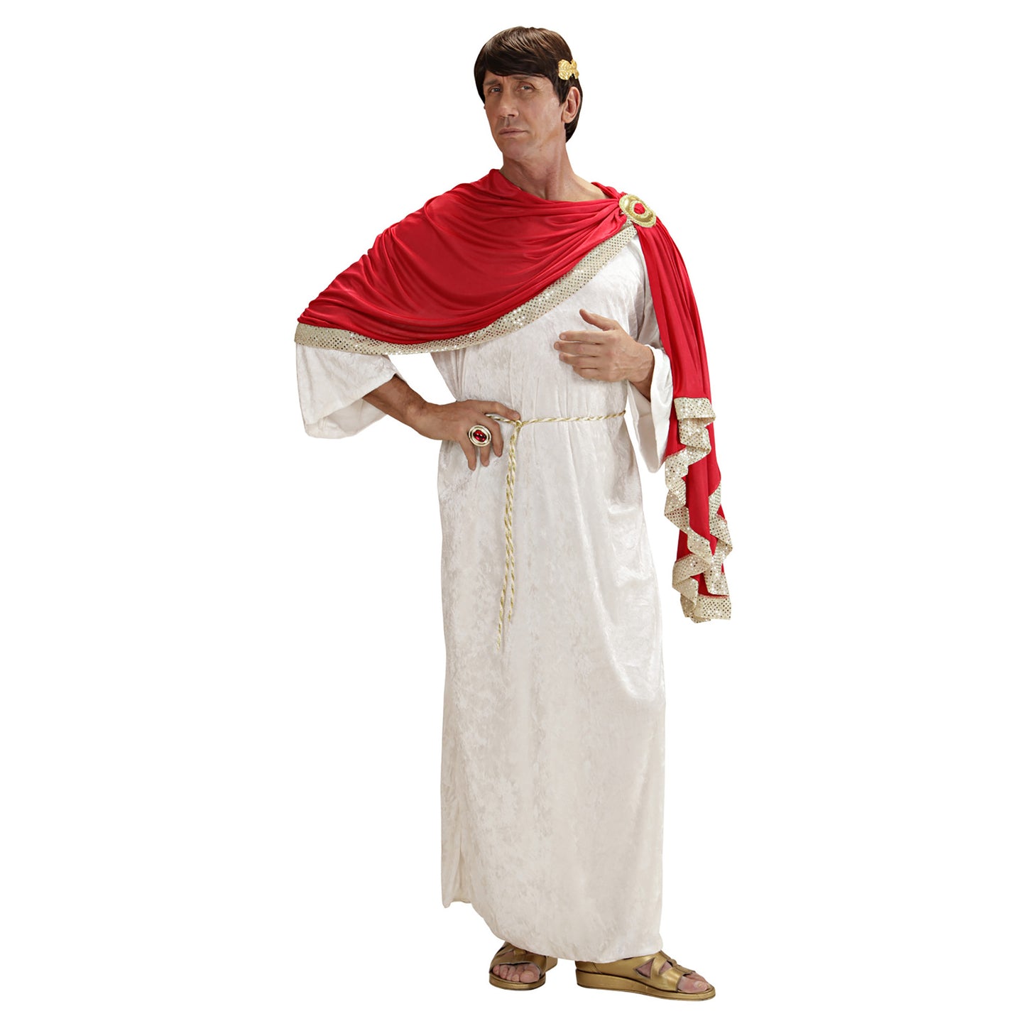 "MARCUS AURELIUS" (Tunika mit Toga, Gürtel, Lorbeerkranz) – Vorderansicht