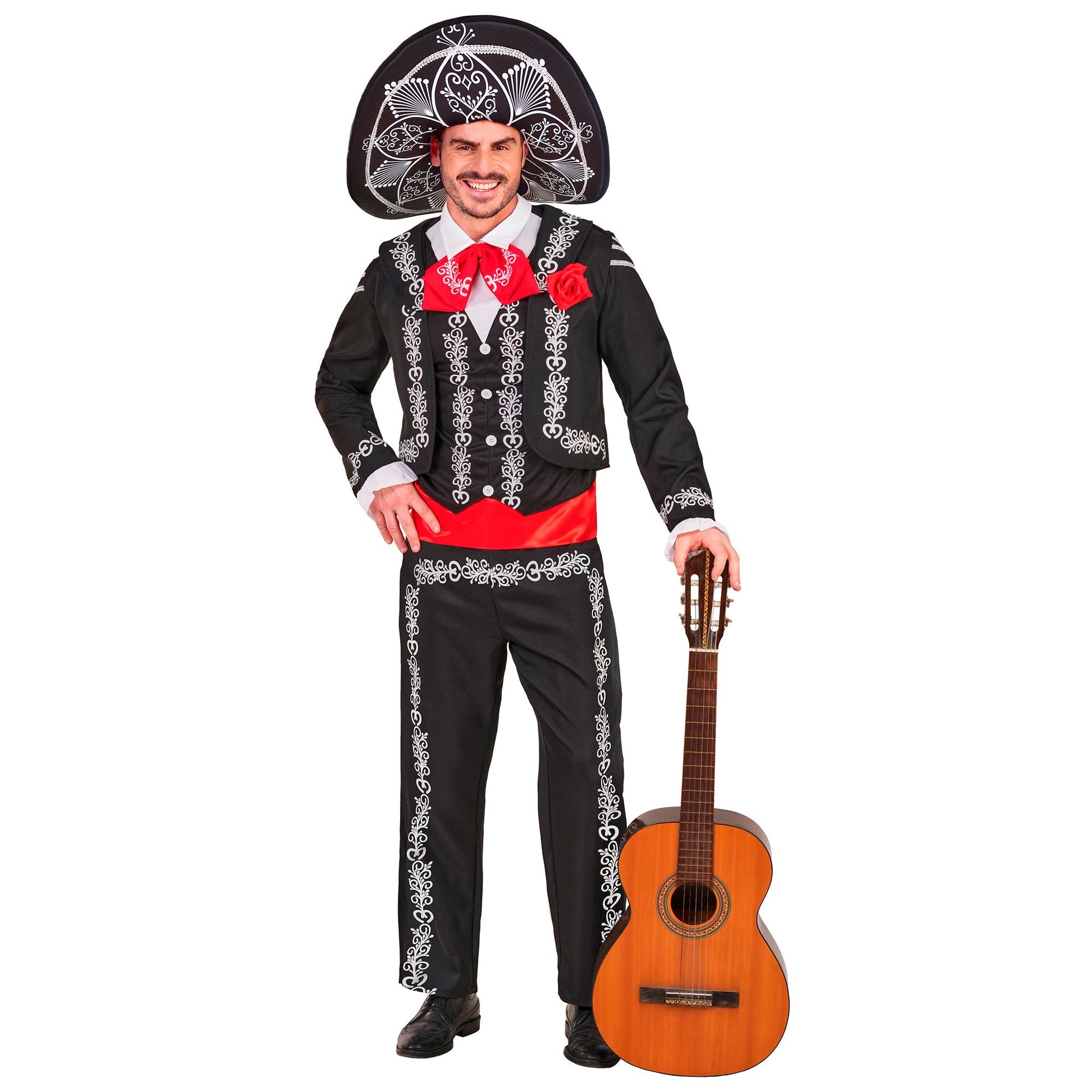 "MARIACHI DIA DE LOS MUERTOS" (Jacke, Hemd mit Weste und Fliege, Hose, Sombrero) – Ansicht 4