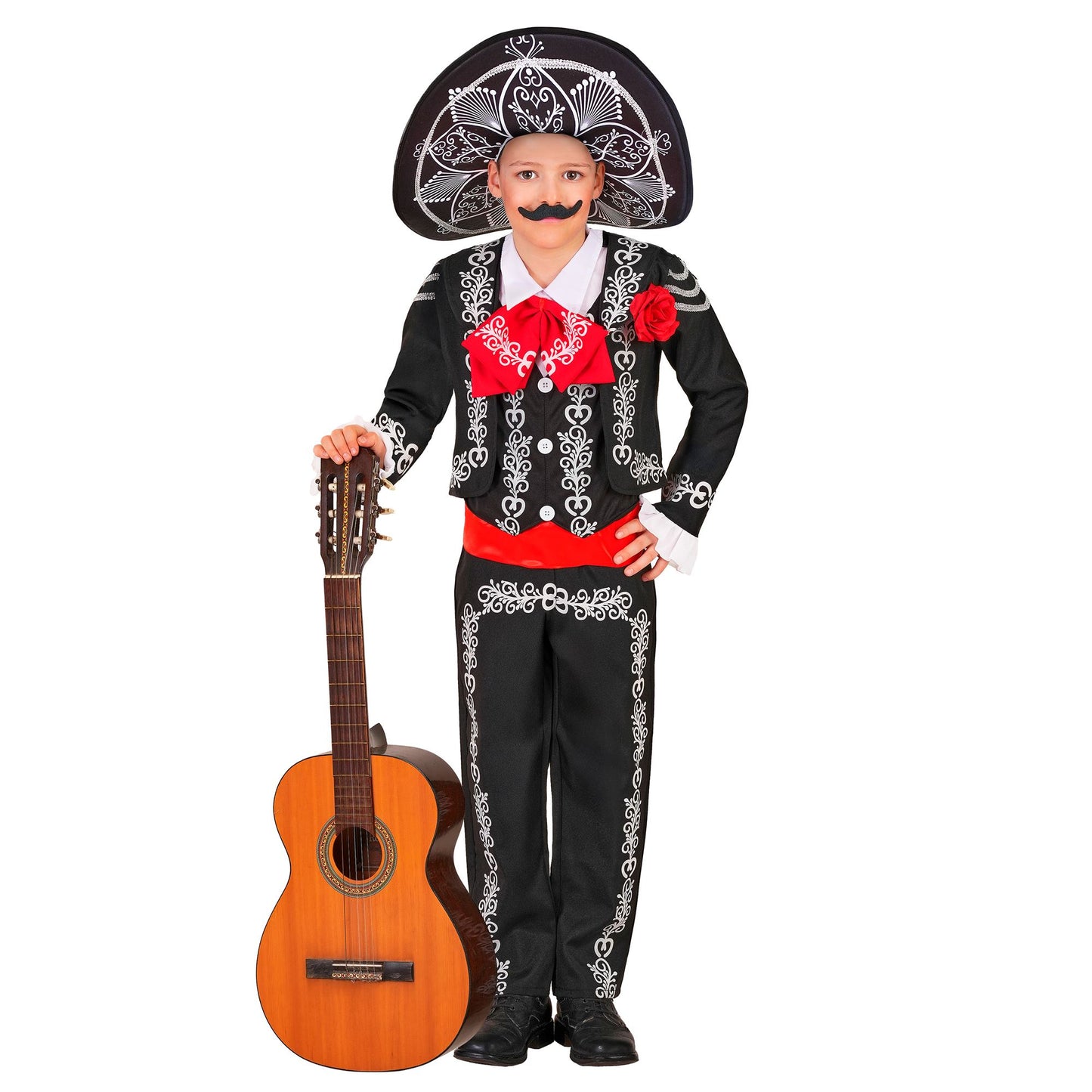 "MARIACHI DIA DE LOS MUERTOS" (Jacke, Hemd mit Weste und Fliege, Hose, Sombrero) – Ansicht 4