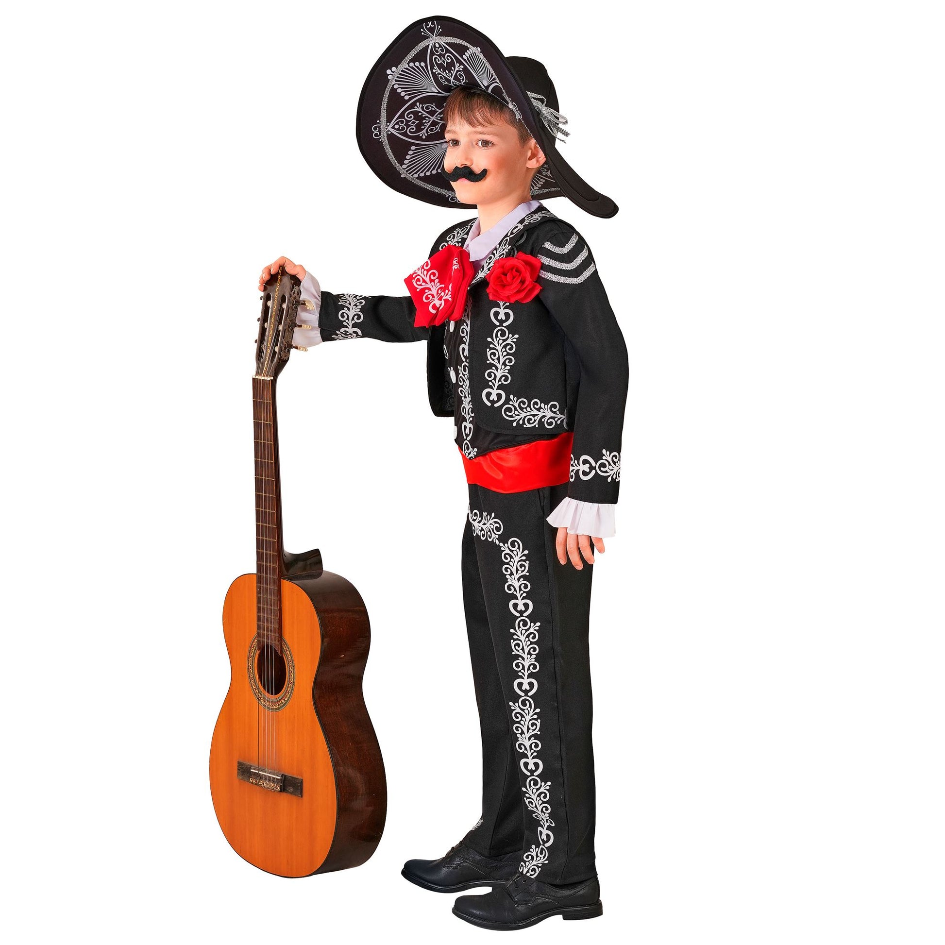 "MARIACHI DIA DE LOS MUERTOS" (Jacke, Hemd mit Weste und Fliege, Hose, Sombrero) – Ansicht 6