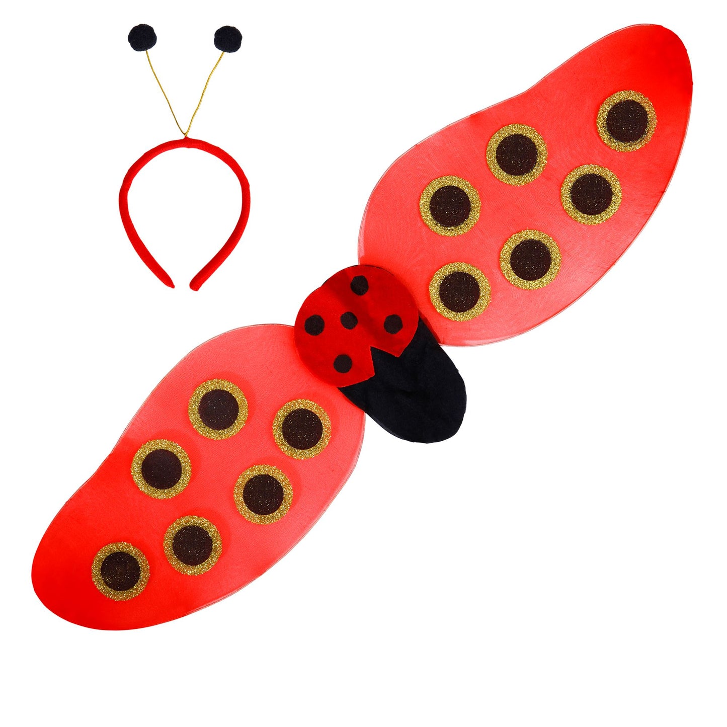 "MARIENKÄFER" Dress- Up- Set (Flügel, Antennen) – Vorderansicht