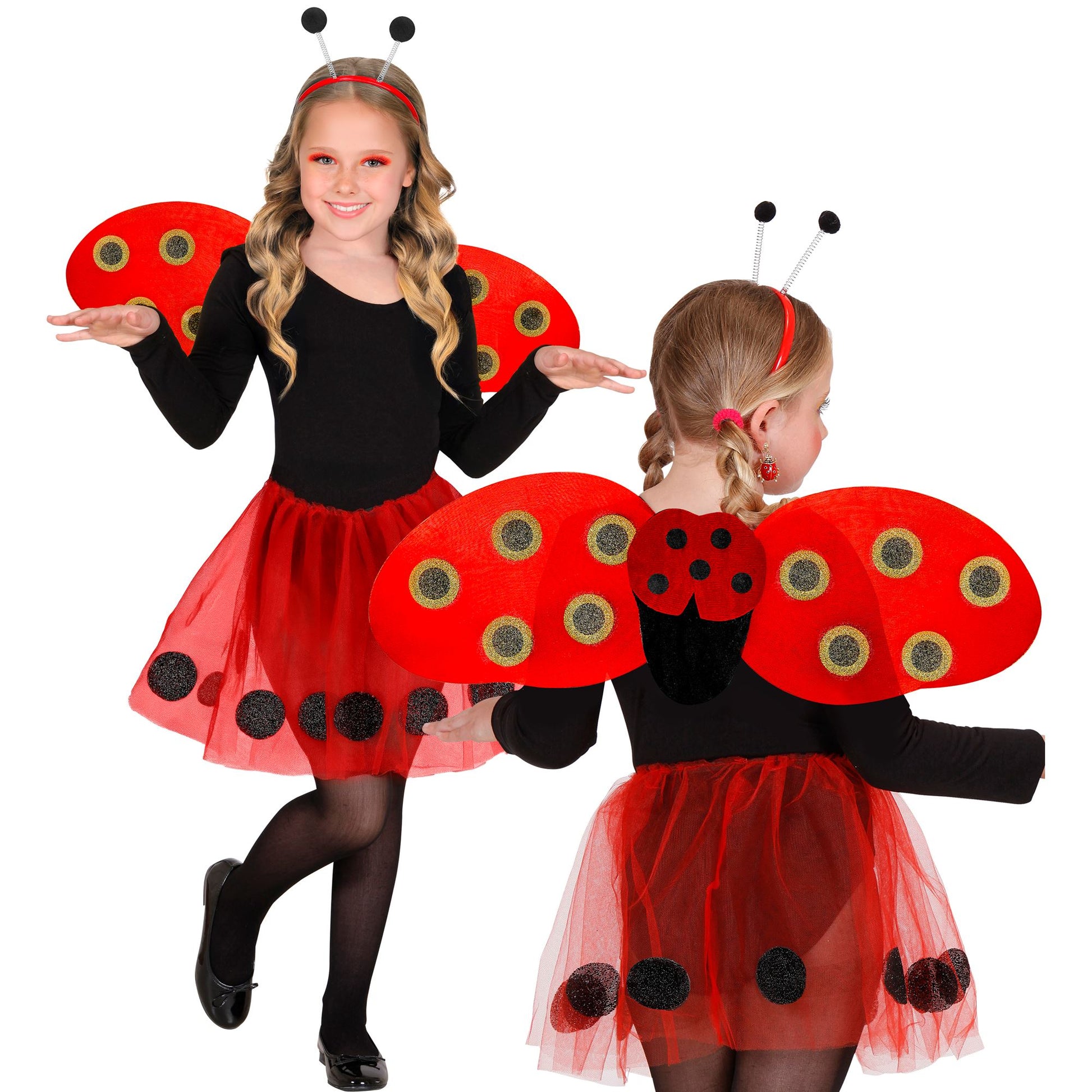 "MARIENKÄFER" Dress-up Set (Tutu, Flügel, Antennen) – Ansicht 3