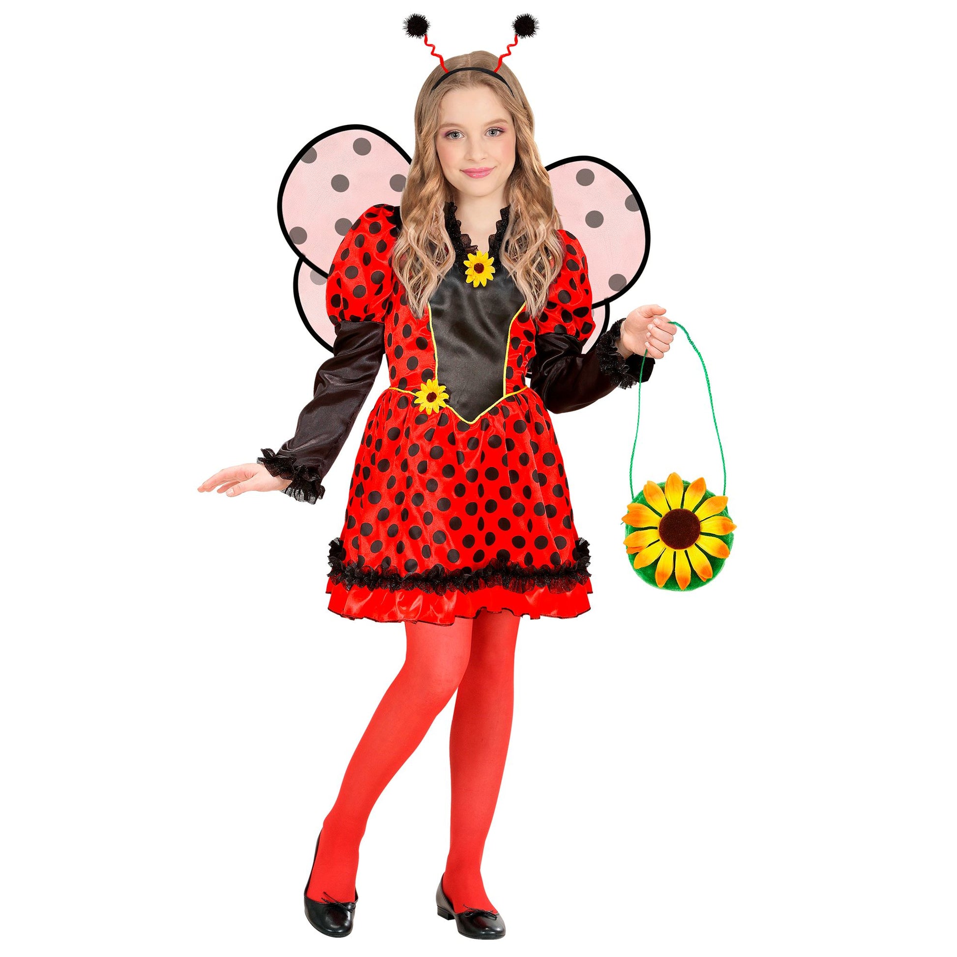 "MARIENKÄFER" (Kleid, Flügel, Antennen) – Vorderansicht
