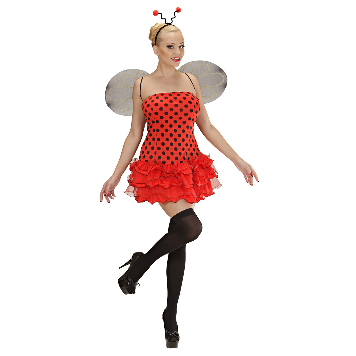 "MARIENKÄFER" (Kleid, Flügel, Antennen) – Detailansicht