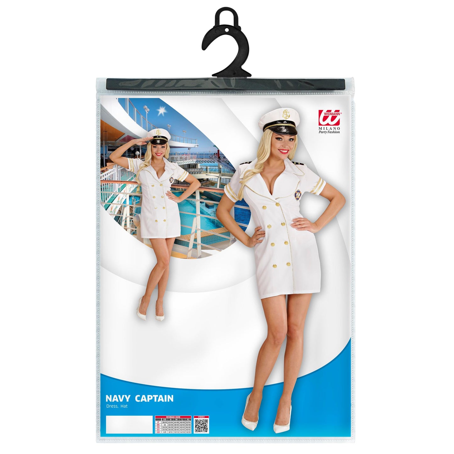 "MARINE KAPITÄNSFRAU" (Kleid, Hut) – Ansicht 5