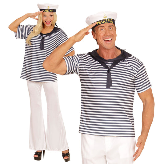 "MARINE SET" (Hemd, Mütze) – Vorderansicht