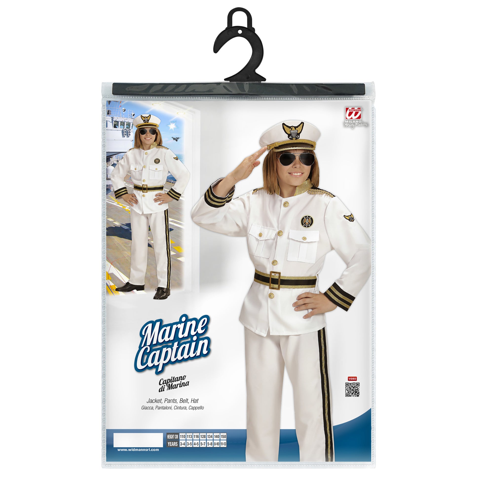 "MARINEKAPITÄN" (Jackett, Hose, Gürtel, Mütze) – Ansicht 3