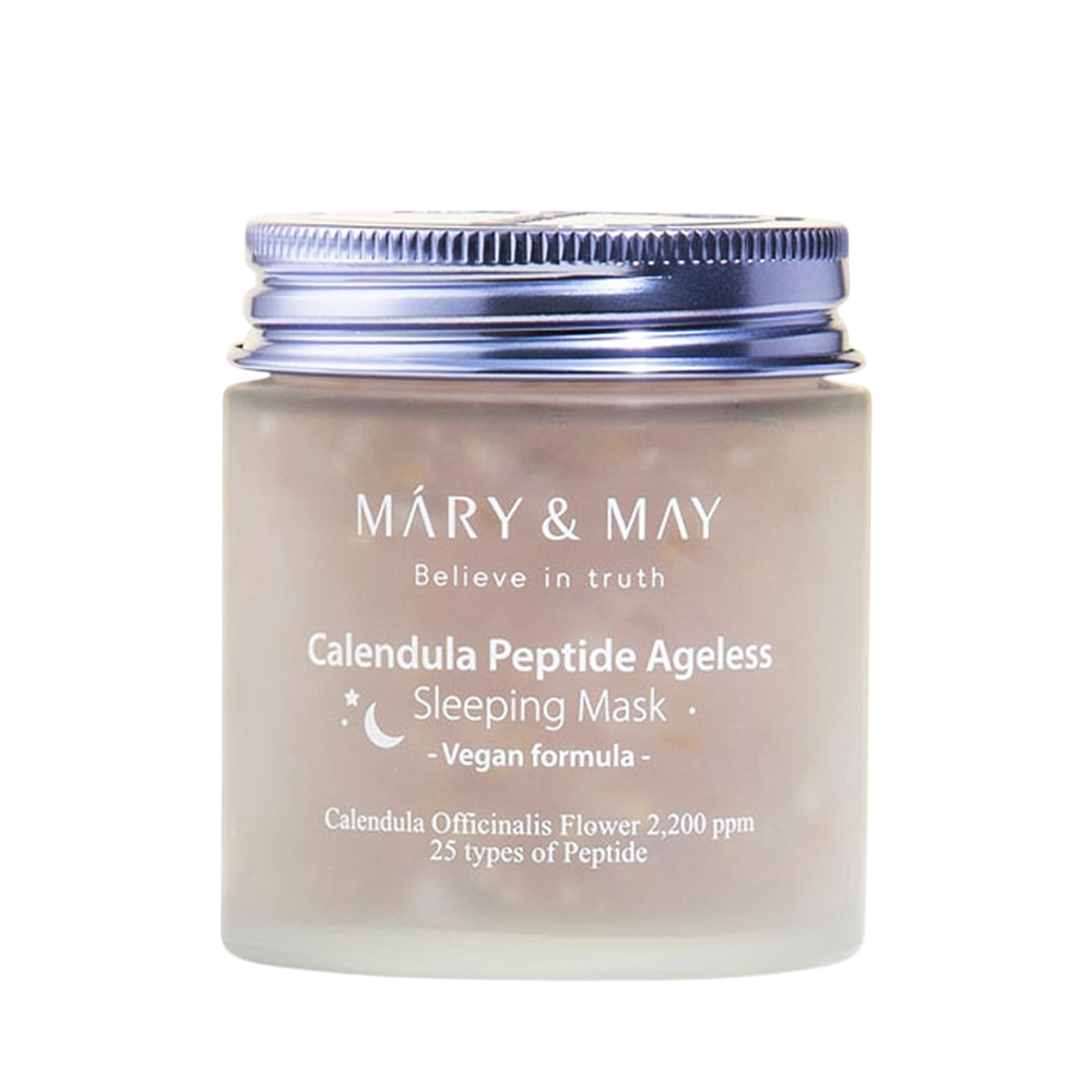 Mary and May, Calendula Peptide Ageless, Hydrating & Calming, Nacht-Schlafmaske, 110 g