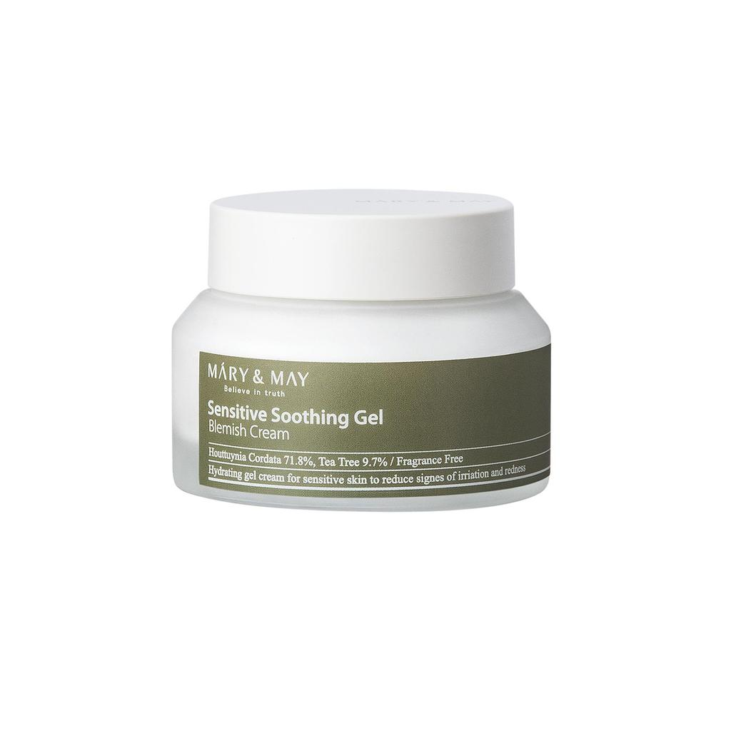 Mary and May, Sensitive Soothing, Beseitigt Unreinheiten, Täglich, Gel-Creme, Für das Gesicht, 70 g