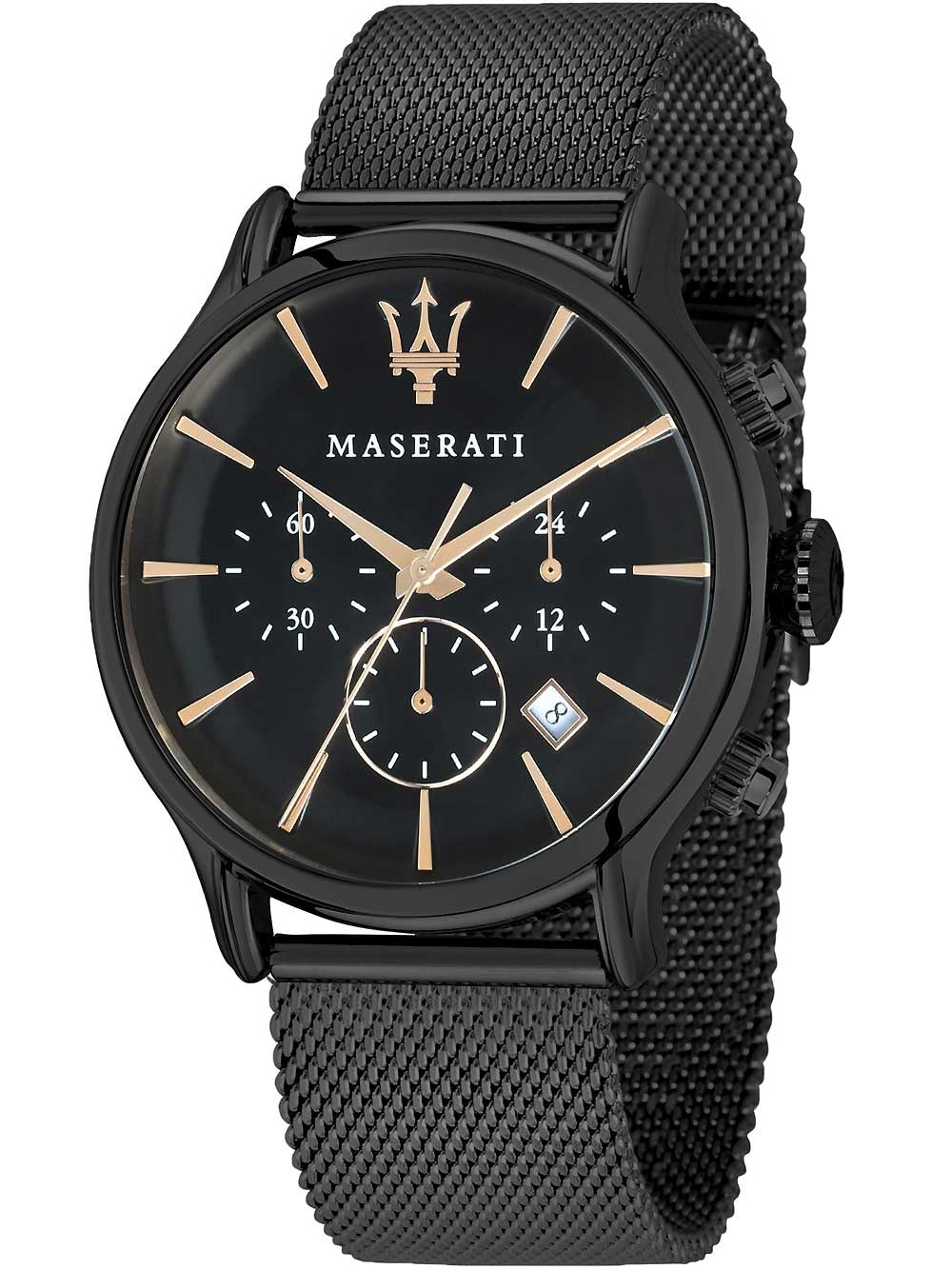MASERATI EPOCA R8873618013 Chronograph Armbanduhr 42 mm Schwarz