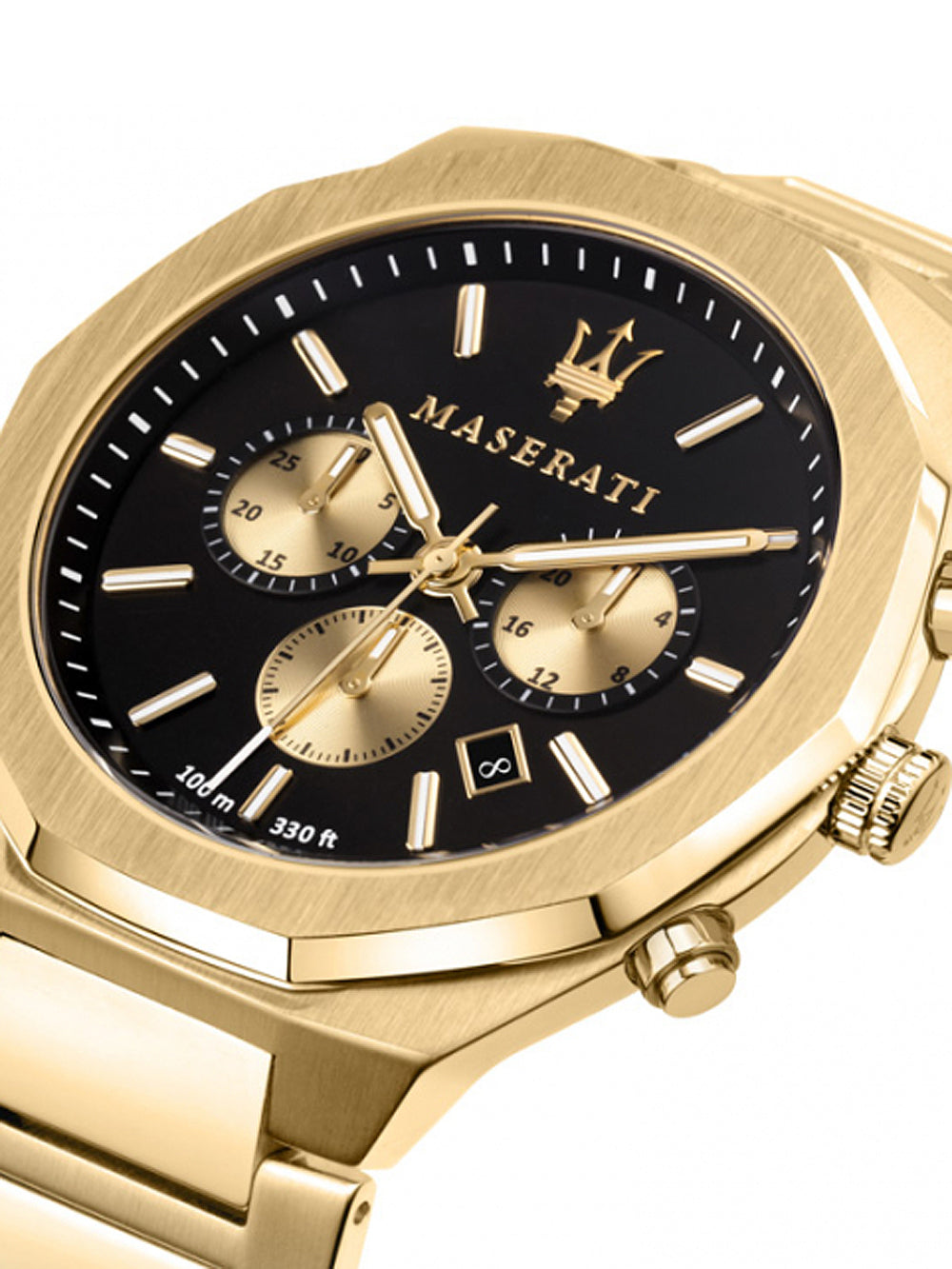 MASERATI R8873642001 Chronograph Armbanduhr 45 mm Gold ansicht-2