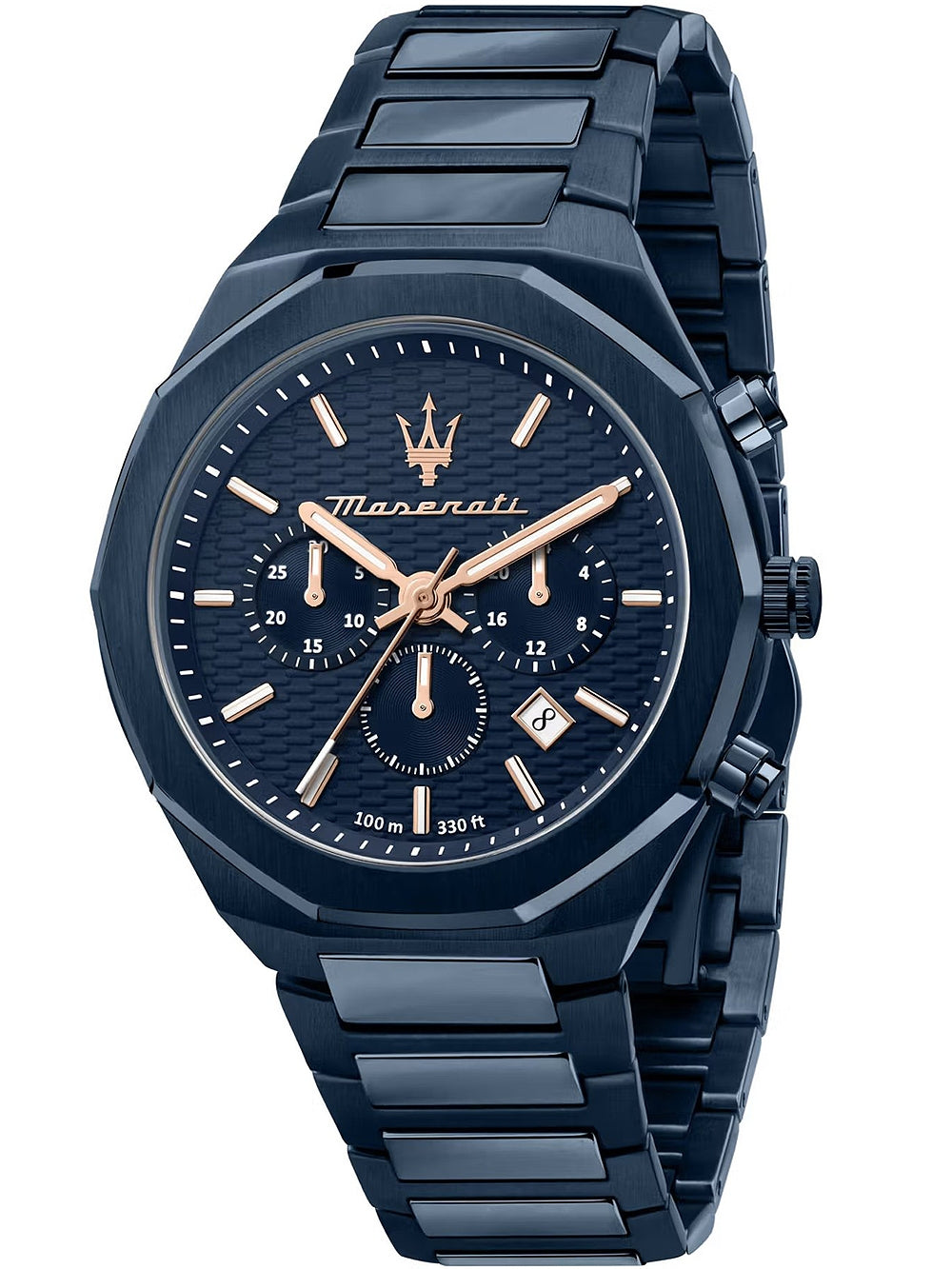MASERATI STILE R8873642008 Chronograph Armbanduhr 45 mm Blau