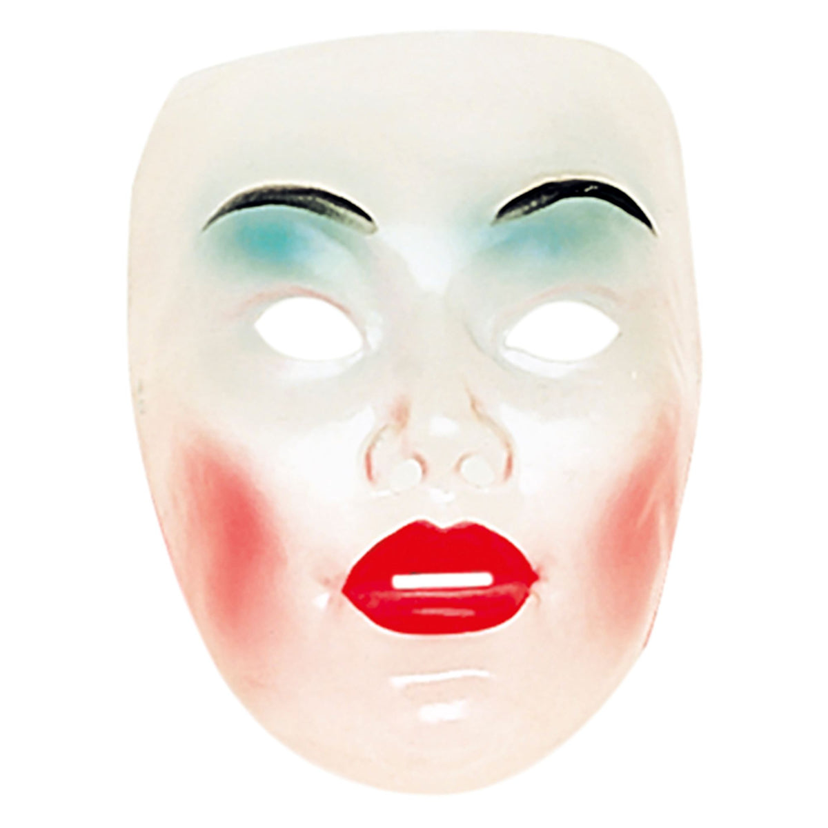 "MASKE DAME AUS KUNSTSTOFF" – Vorderansicht