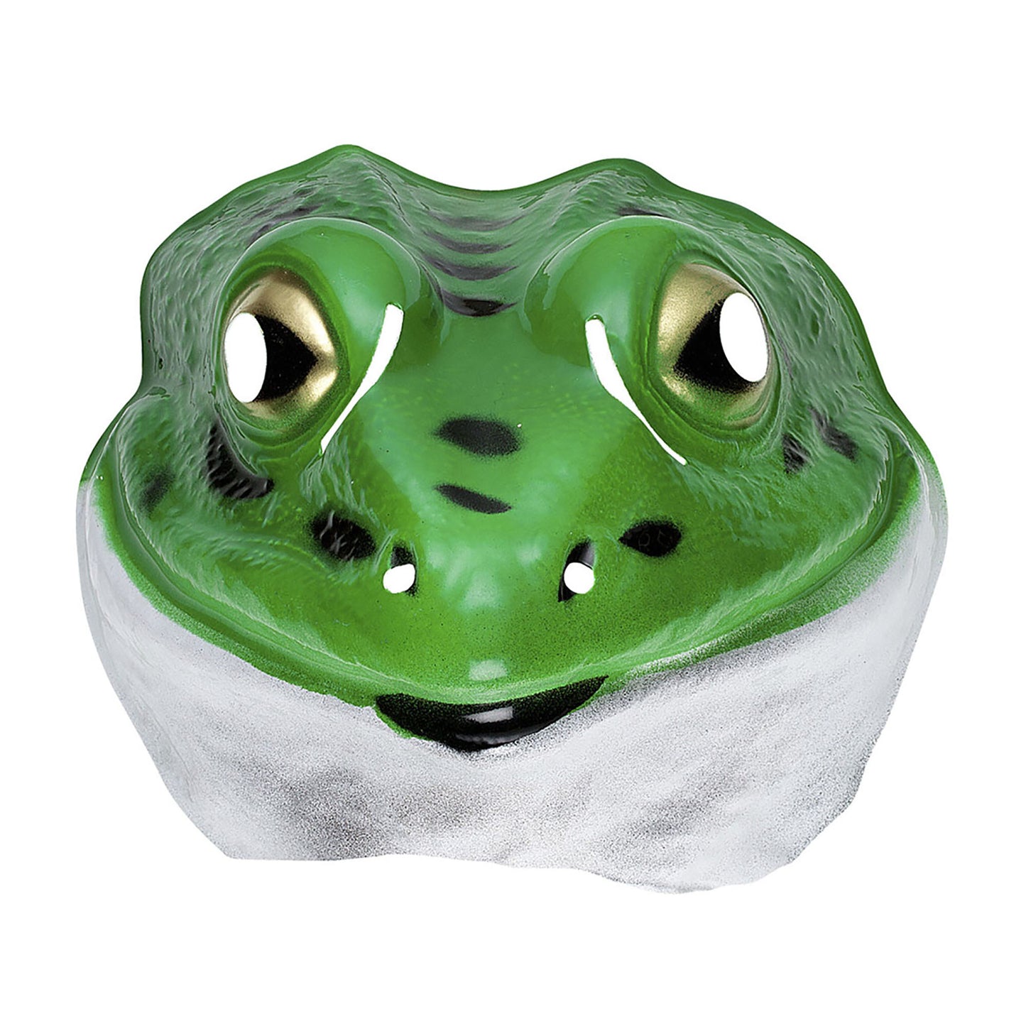 "MASKE FROSCH" aus Plastik – Vorderansicht