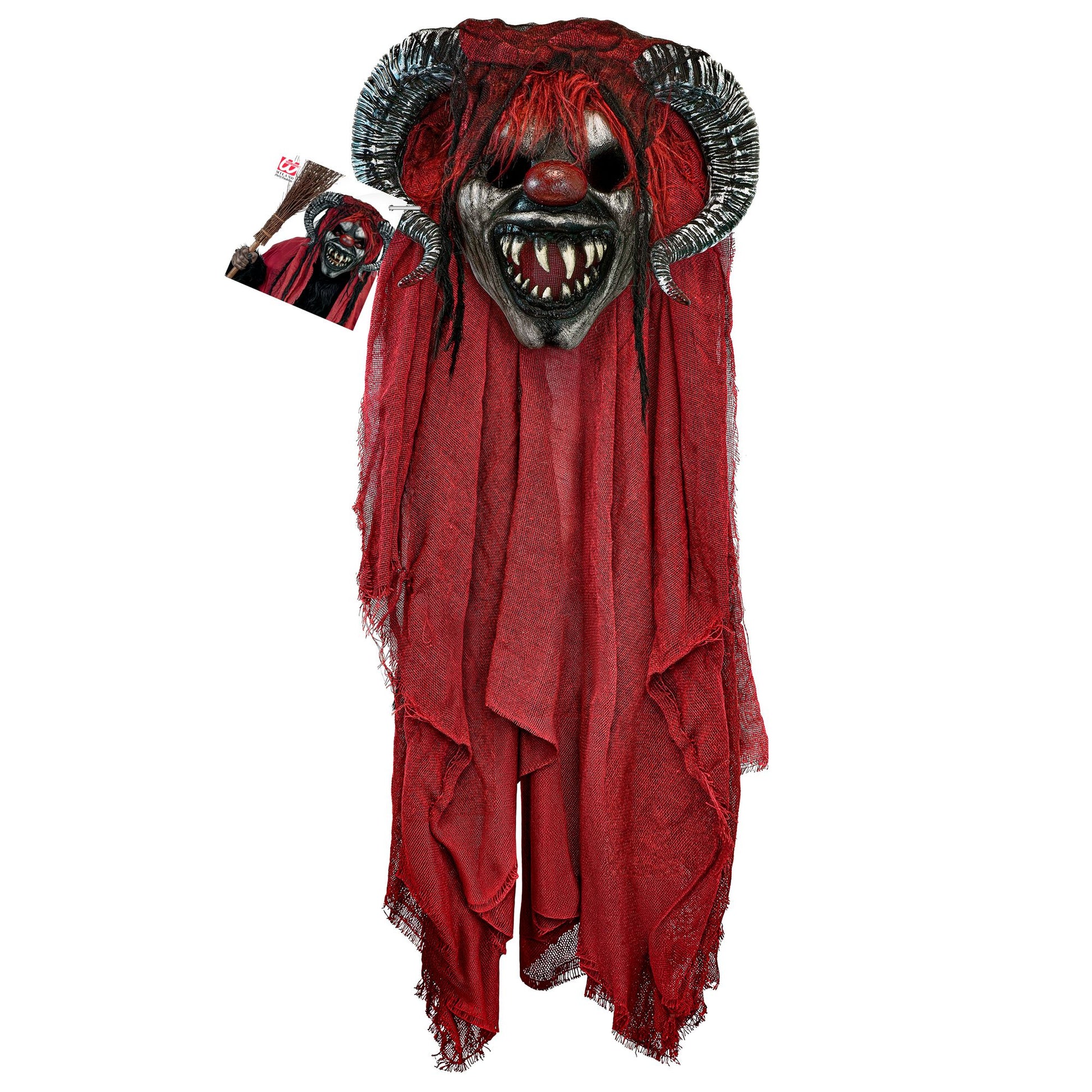 "MASKE KRAMPUS MIT UMHANG" – Detailansicht