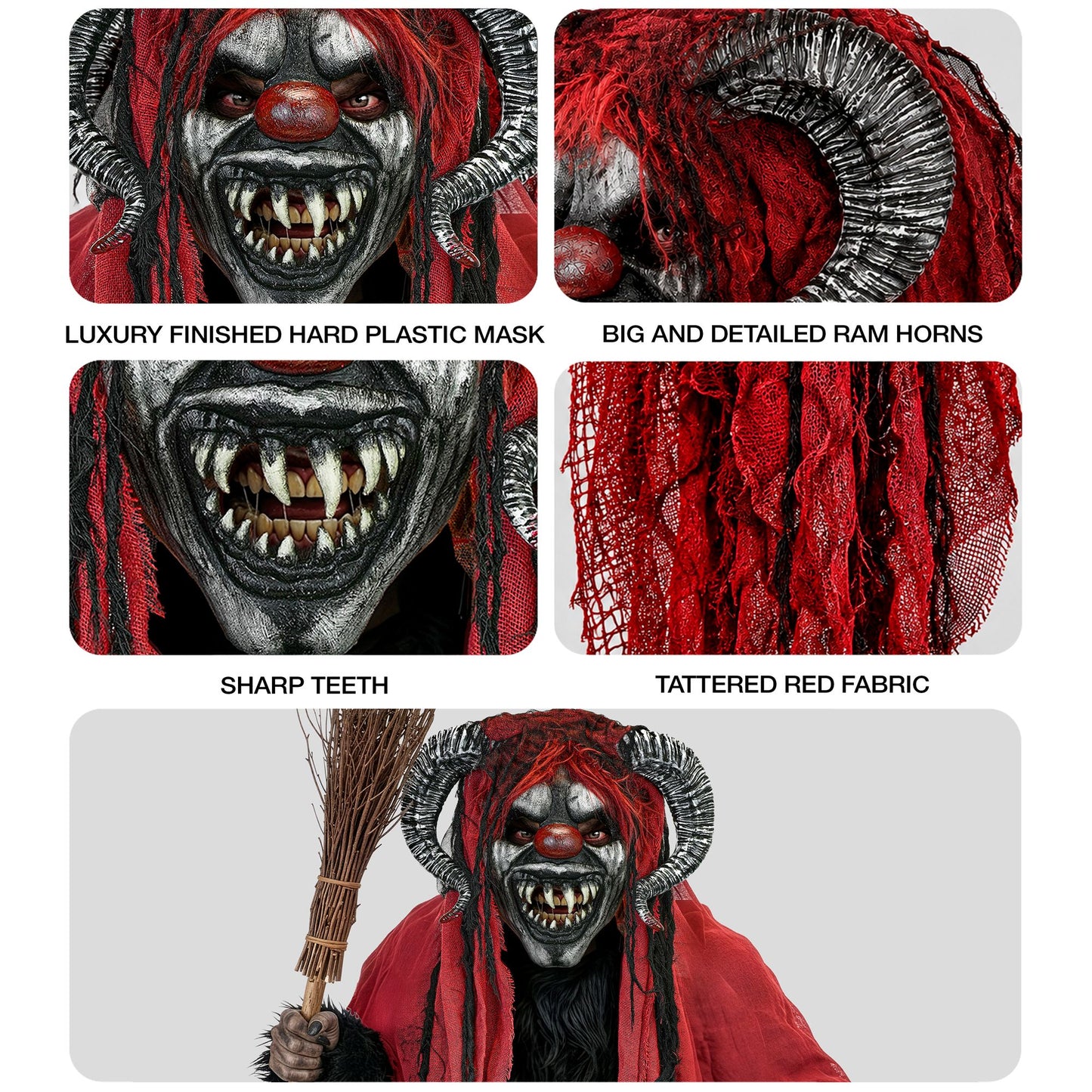 "MASKE KRAMPUS MIT UMHANG" – Ansicht 4