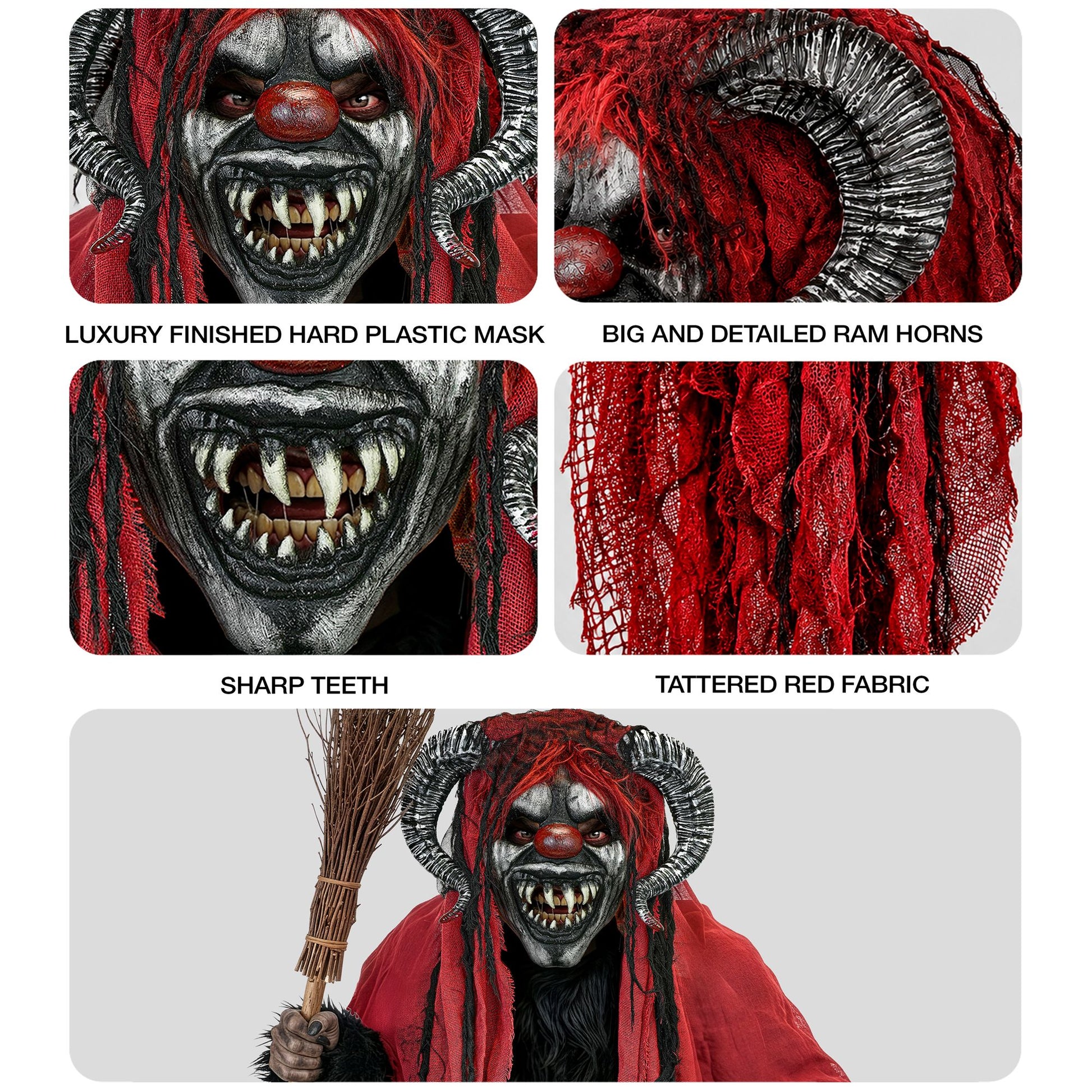 "MASKE KRAMPUS MIT UMHANG" – Ansicht 4