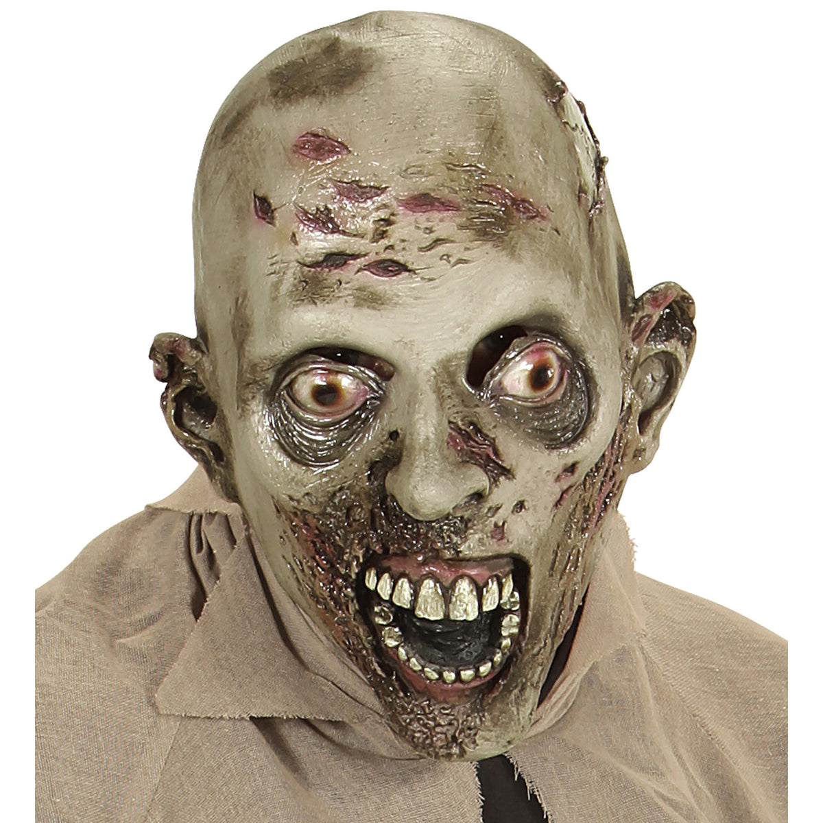 "MASKE LEPRAKRANKER ZOMBIE" – Vorderansicht