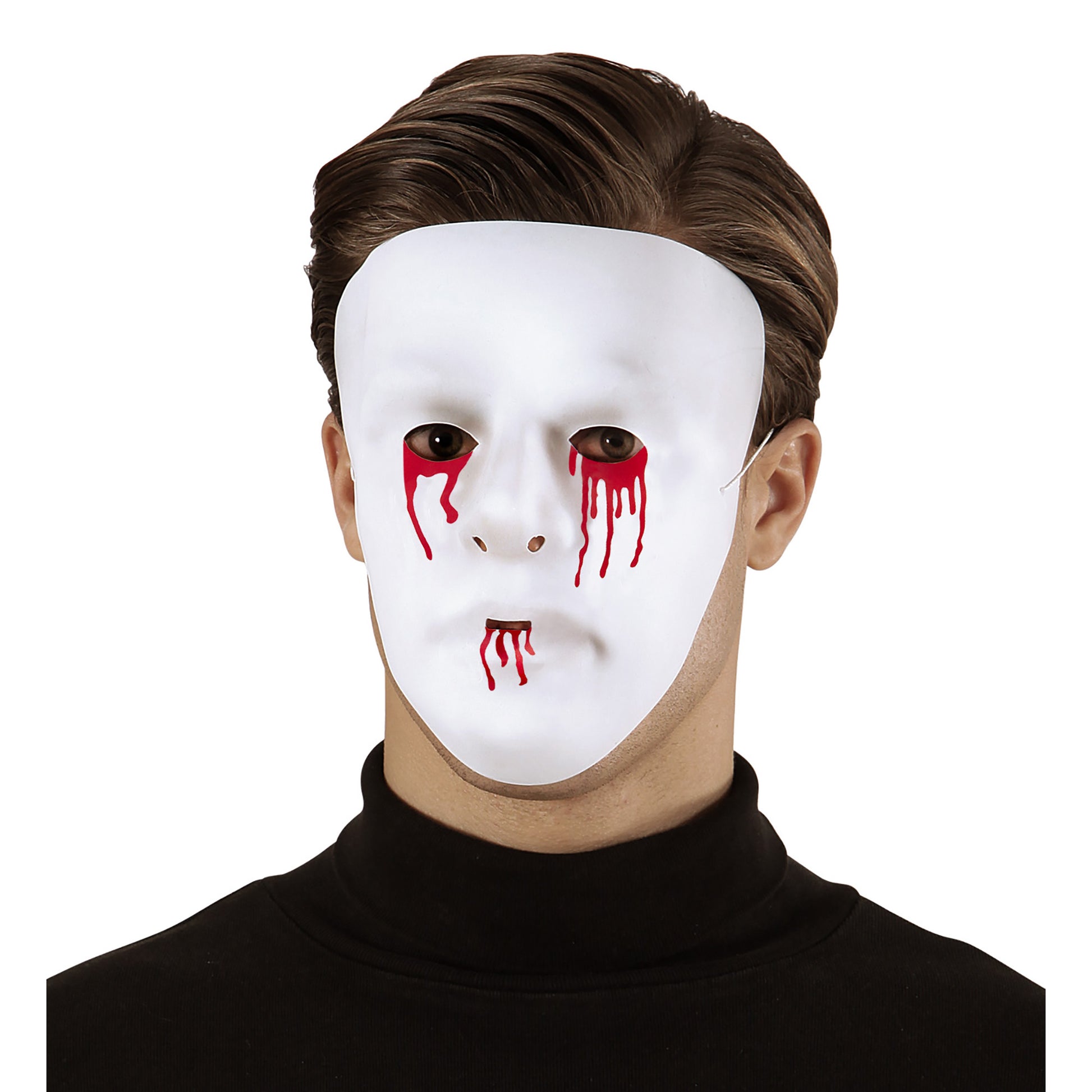 "MASKE MIT BLUTENDEN AUGEN UND MUND AUS PVC" – Detailansicht