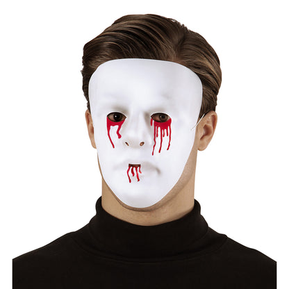 "MASKE MIT BLUTENDEN AUGEN UND MUND AUS PVC" – Detailansicht
