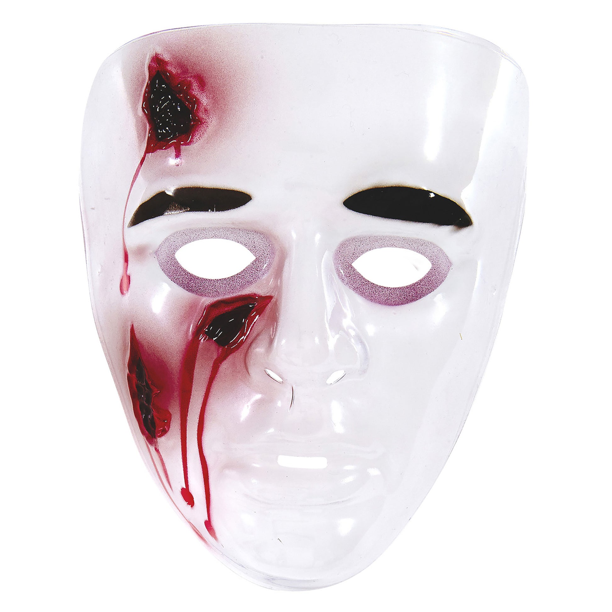 "MASKE MIT BLUTIGEN WUNDEN AUS PVC" – Vorderansicht