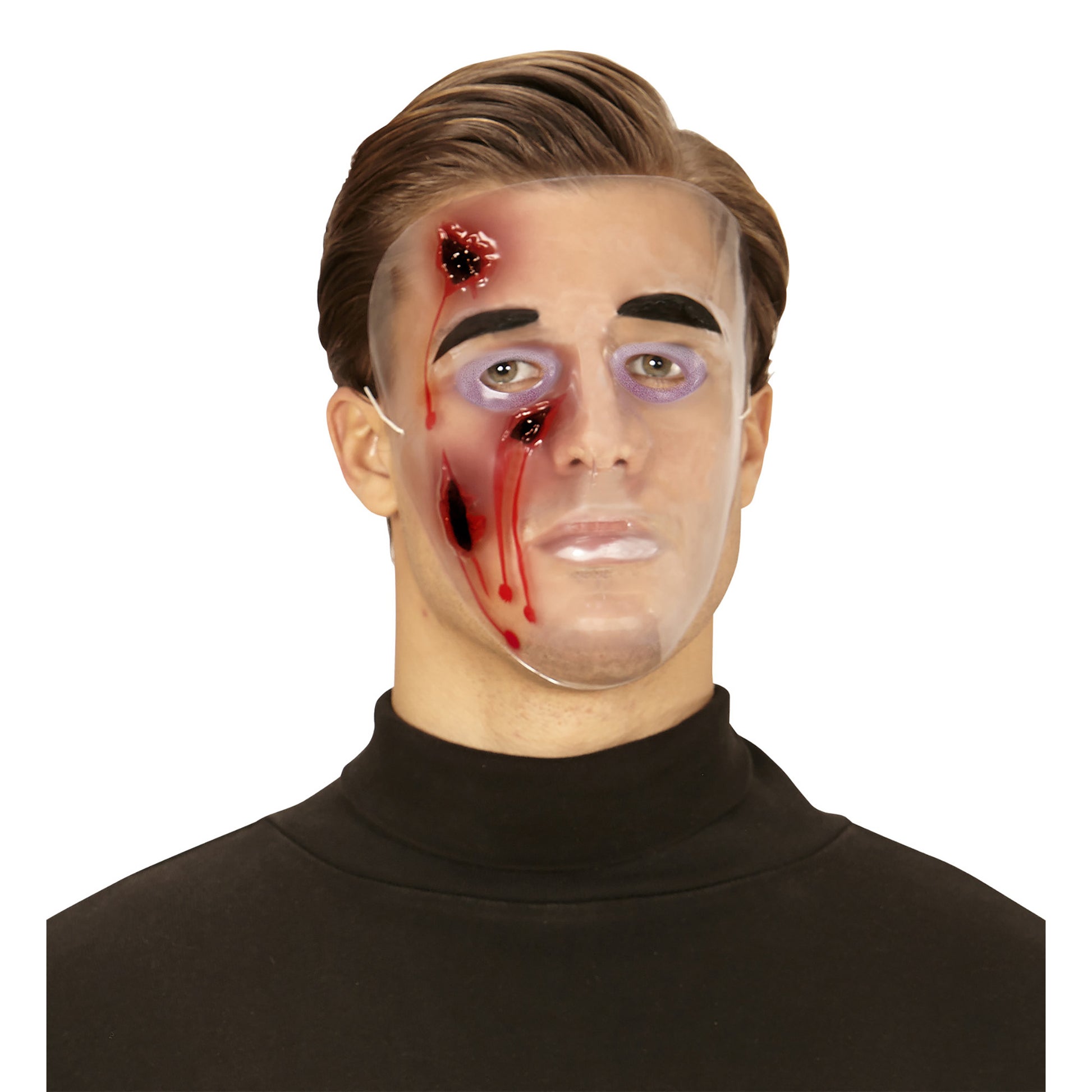 "MASKE MIT BLUTIGEN WUNDEN AUS PVC" – Detailansicht