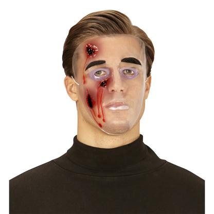 "MASKE MIT BLUTIGEN WUNDEN AUS PVC" – Detailansicht