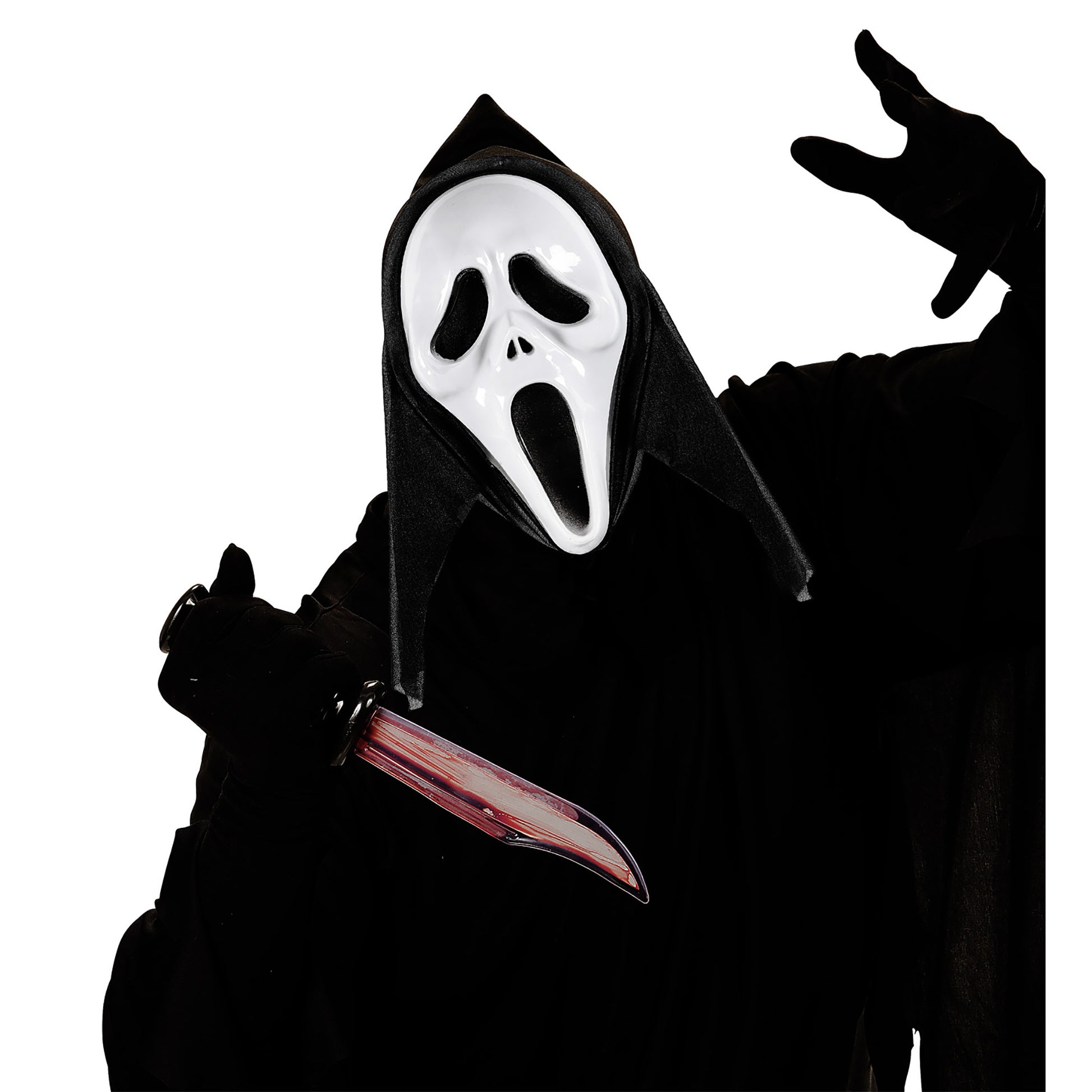 "MASKE MIT KAPUZE SCREAMING GHOST" – Detailansicht