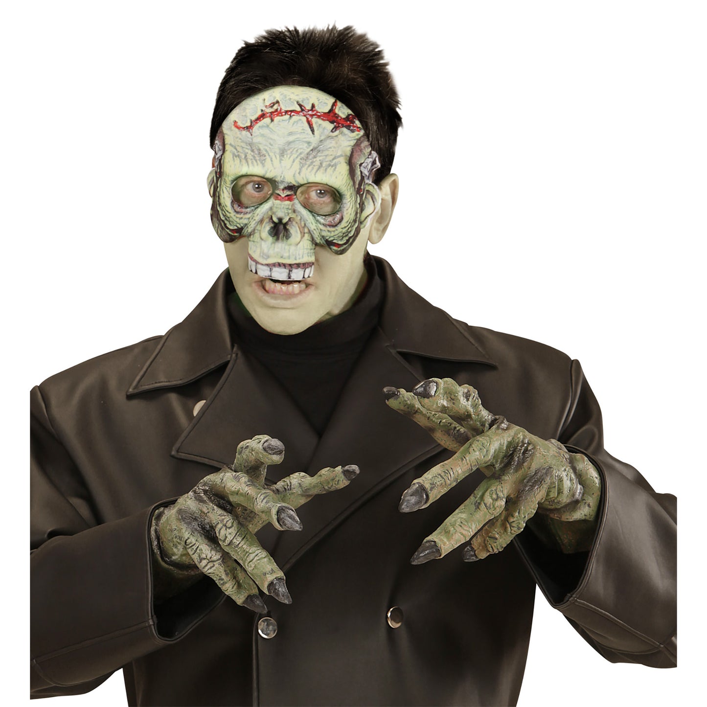 "MASKE MONSTER KINNLOS AUS STOFF" – Detailansicht