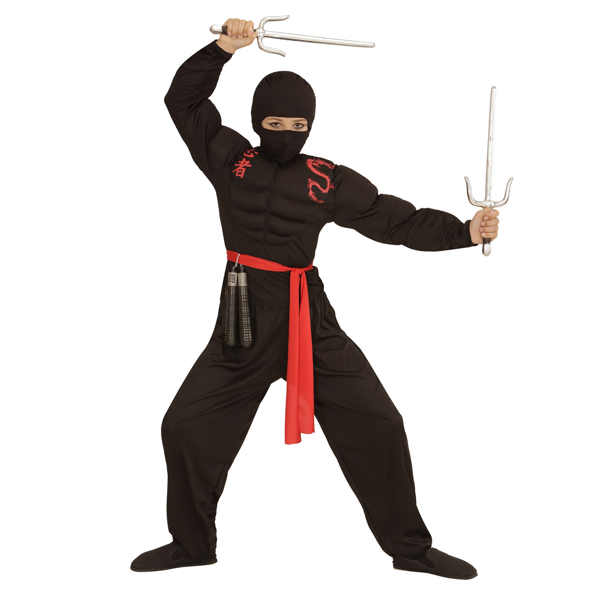 "MASKE NINJA" Kindergröße – Detailansicht
