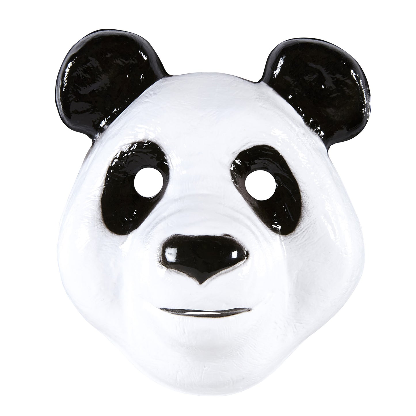 "MASKE PANDA" aus Plastik – Vorderansicht