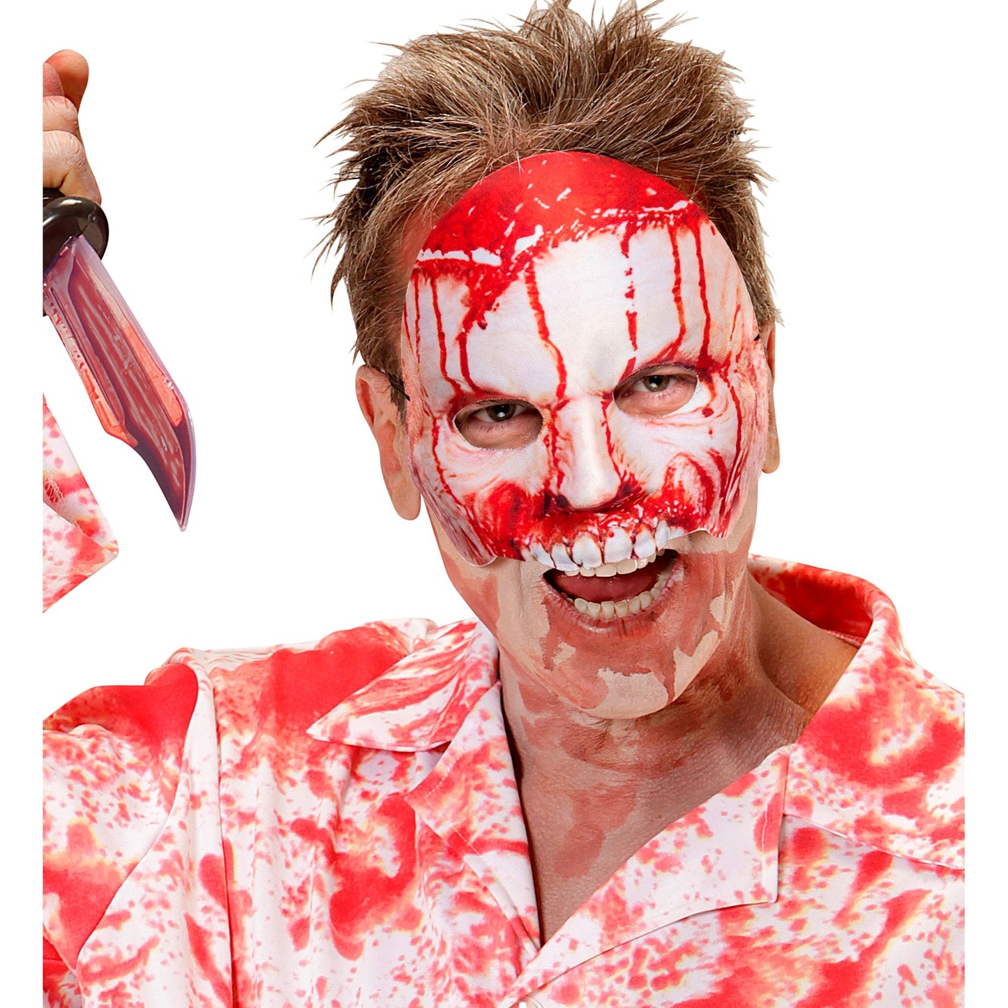 "MASKE PSYCHO KINNLOS BLUTIG AUS STOFF" – Ansicht 3