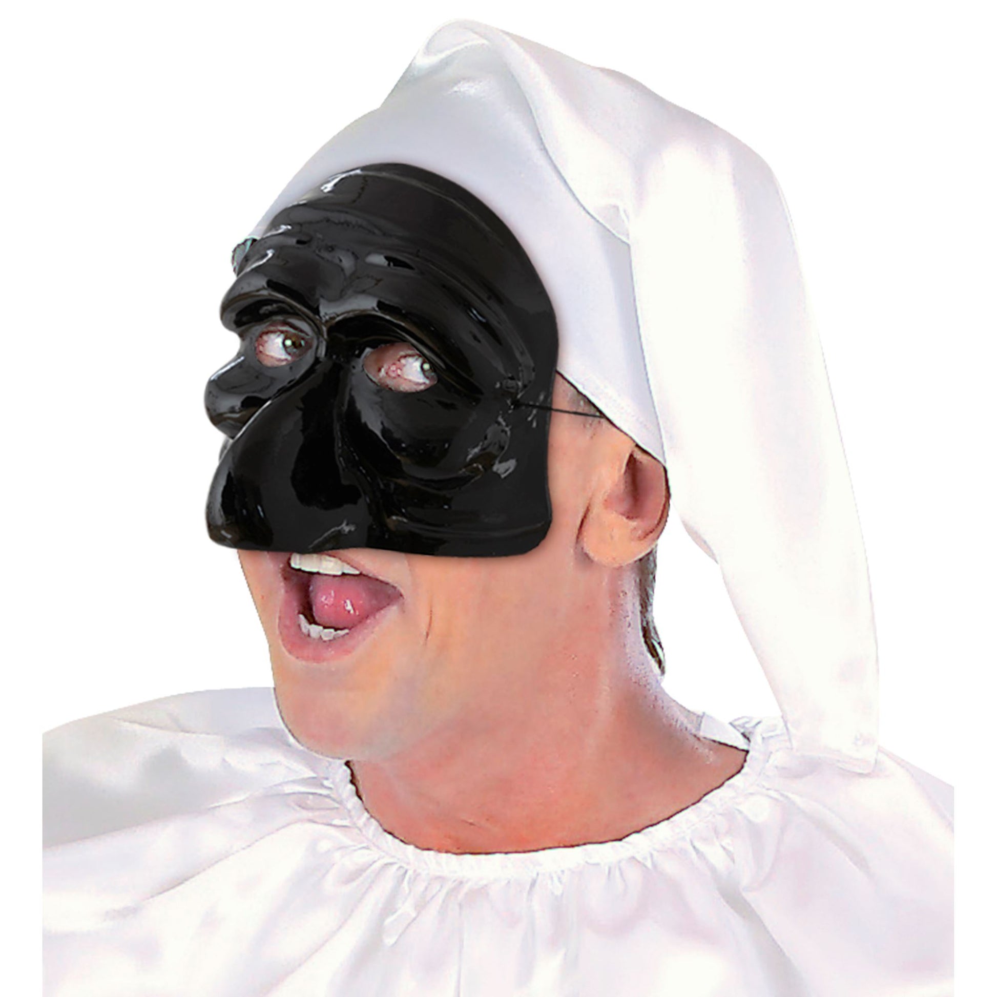 "MASKE PULCINELLA AUS PVC" – Detailansicht