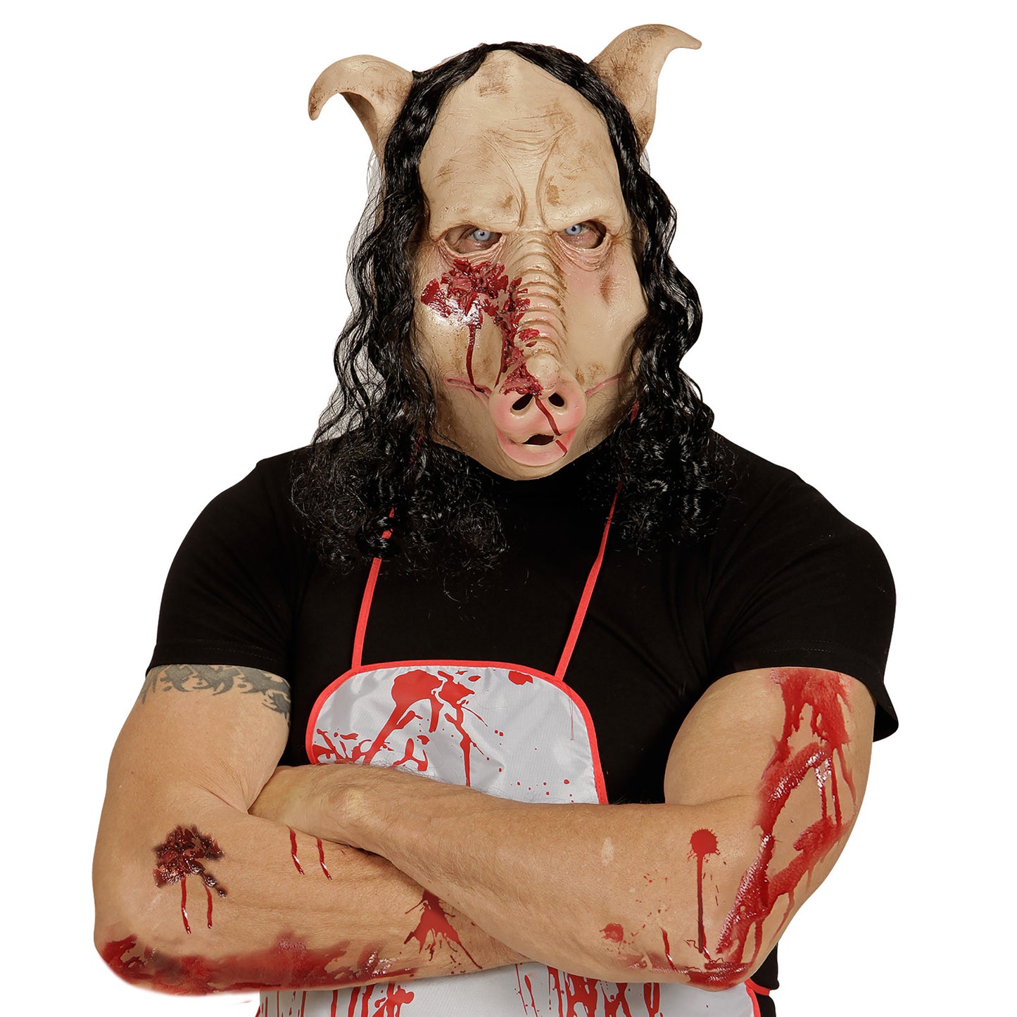 "MASKE SCHWEIN AUS DER SCHLACHTEREI" – Detailansicht