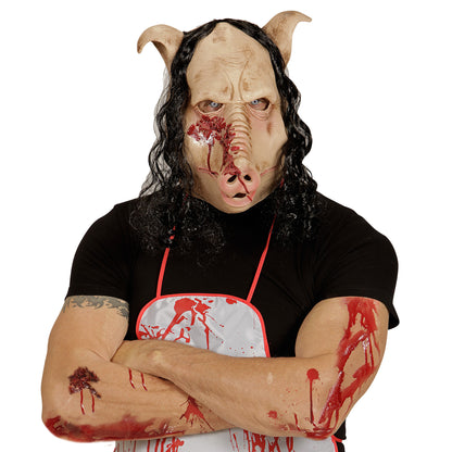 "MASKE SCHWEIN AUS DER SCHLACHTEREI" – Detailansicht