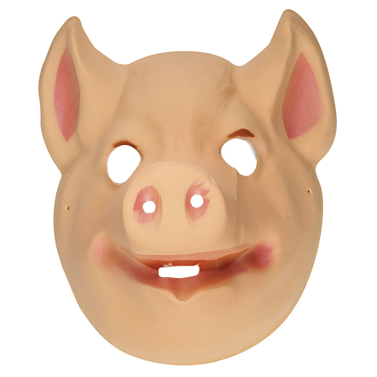"MASKE SCHWEIN" aus Plastik – Vorderansicht