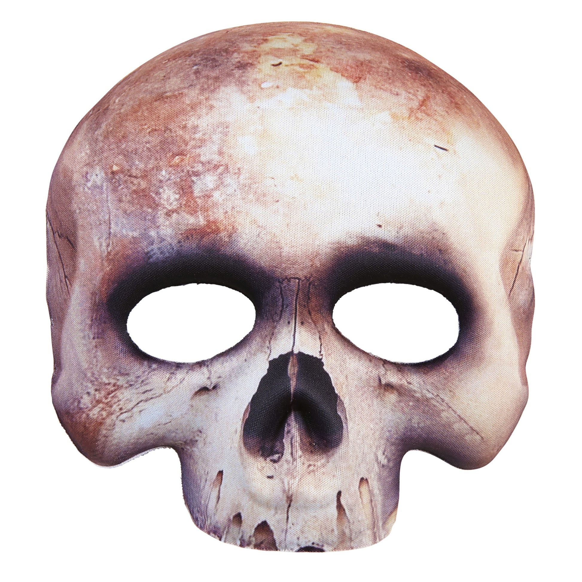 "MASKE SKELETT KINNLOS AUS STOFF" – Vorderansicht