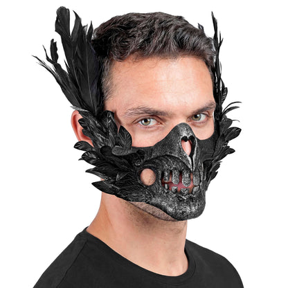 "MASKE SKELETTMUND MIT FEDERN" – Ansicht 5